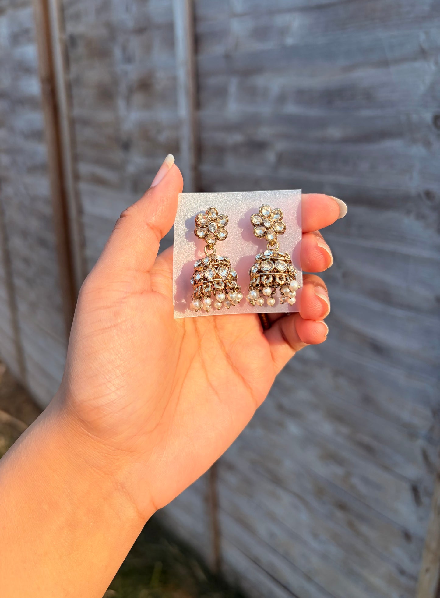 Natalia pearl mini jhumkas