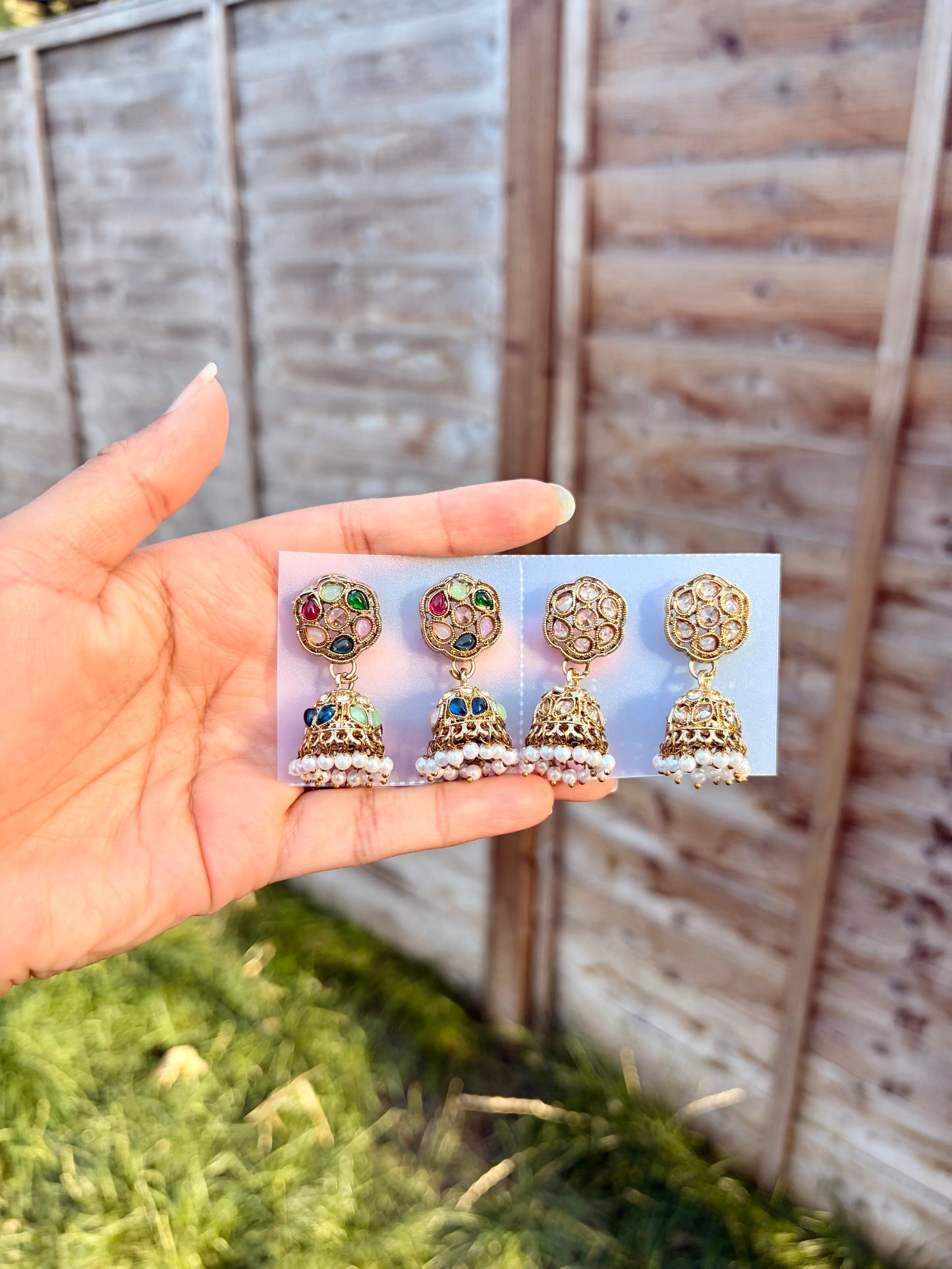 Tahira jhumka duo set