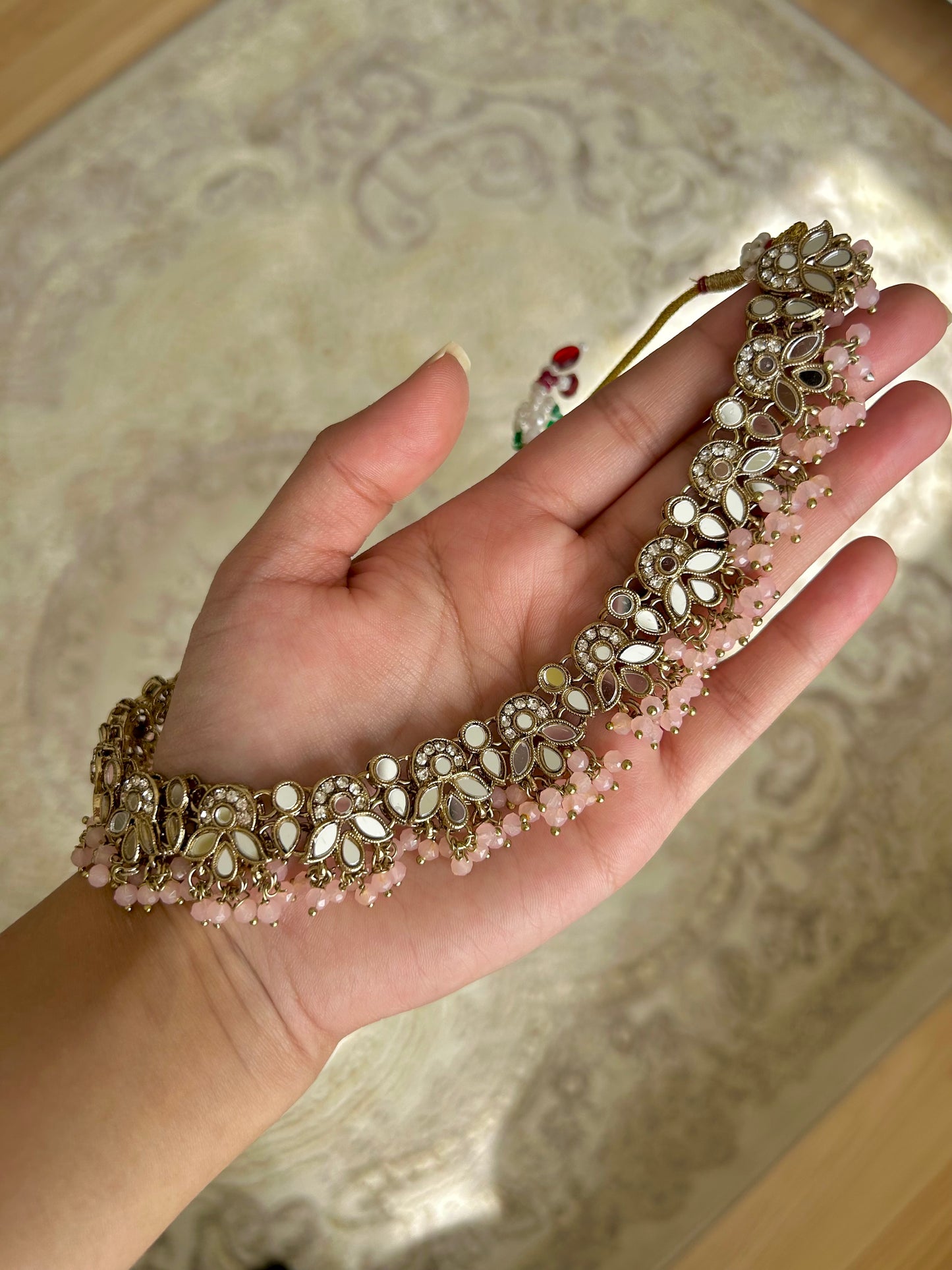 Sofia jewellery set ~Nude pink