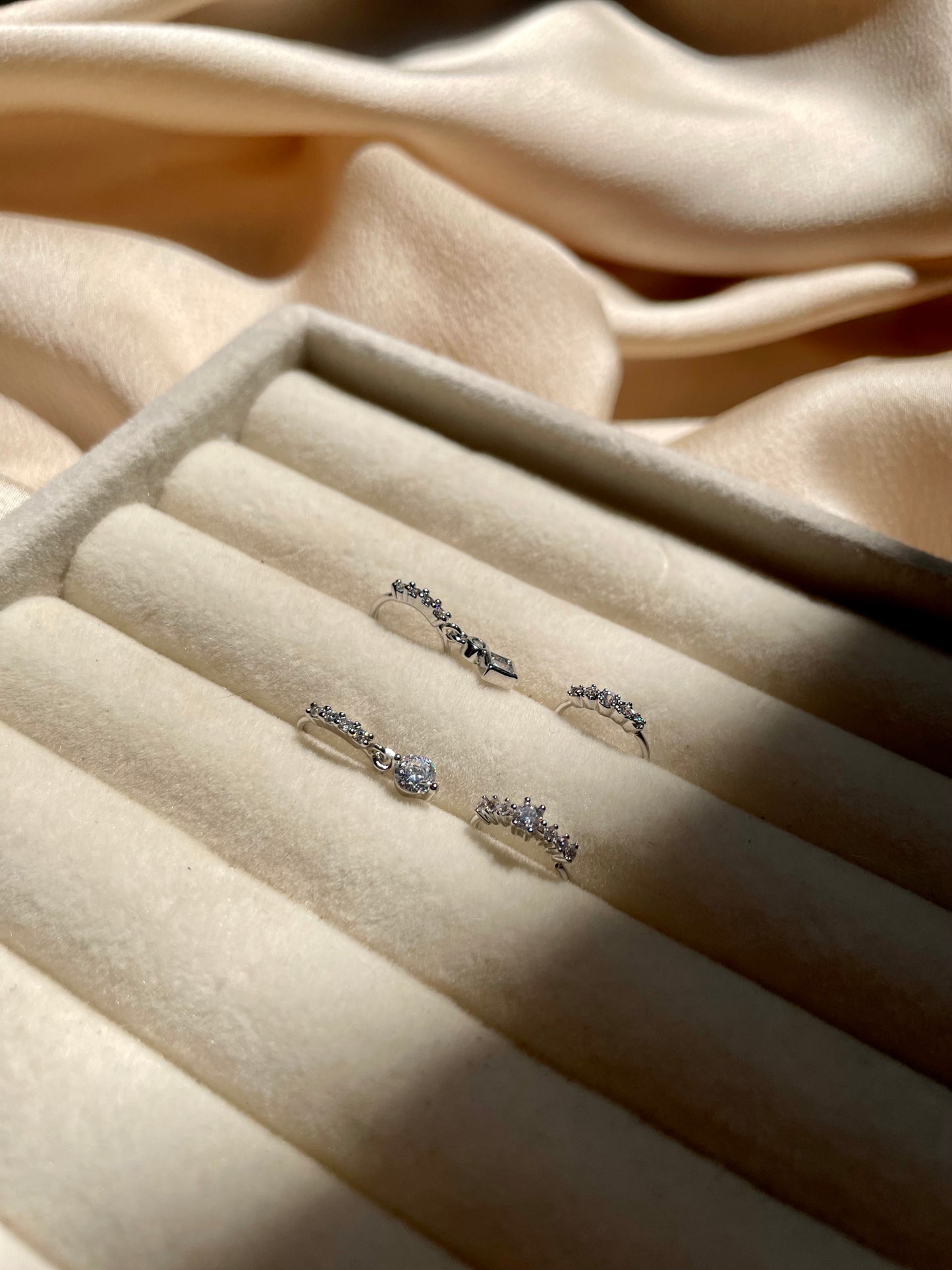 Silver nose ring bundle