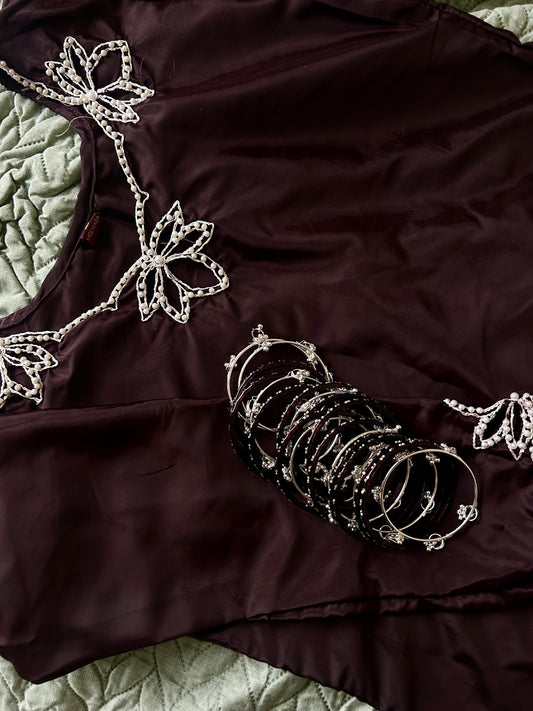Kashya Bangles ~ silver (set of 8)