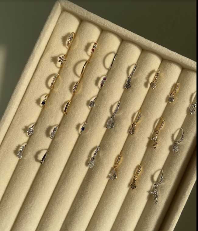 Bella nose ring - gold/silver