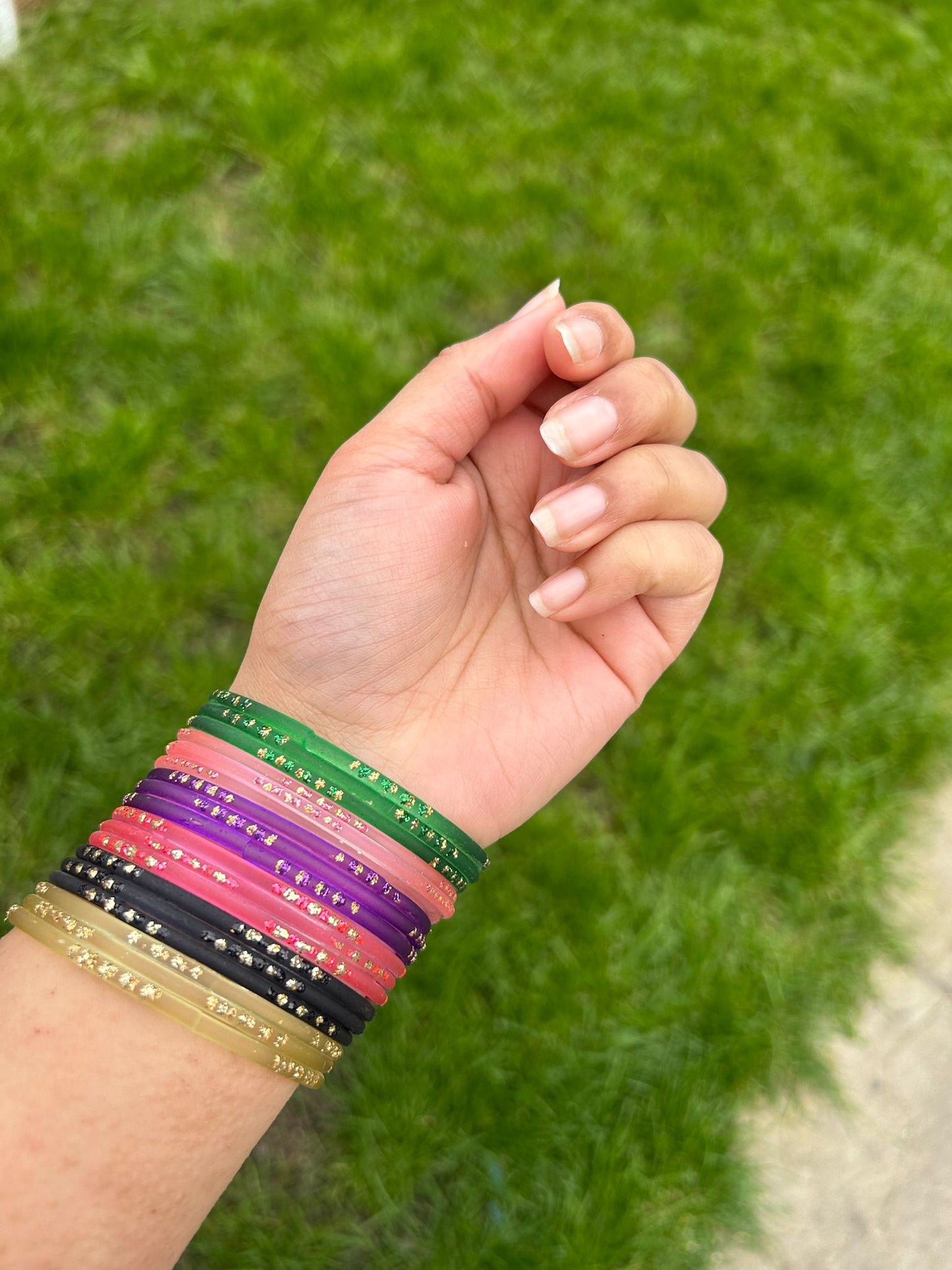 Aaina glass bangle set