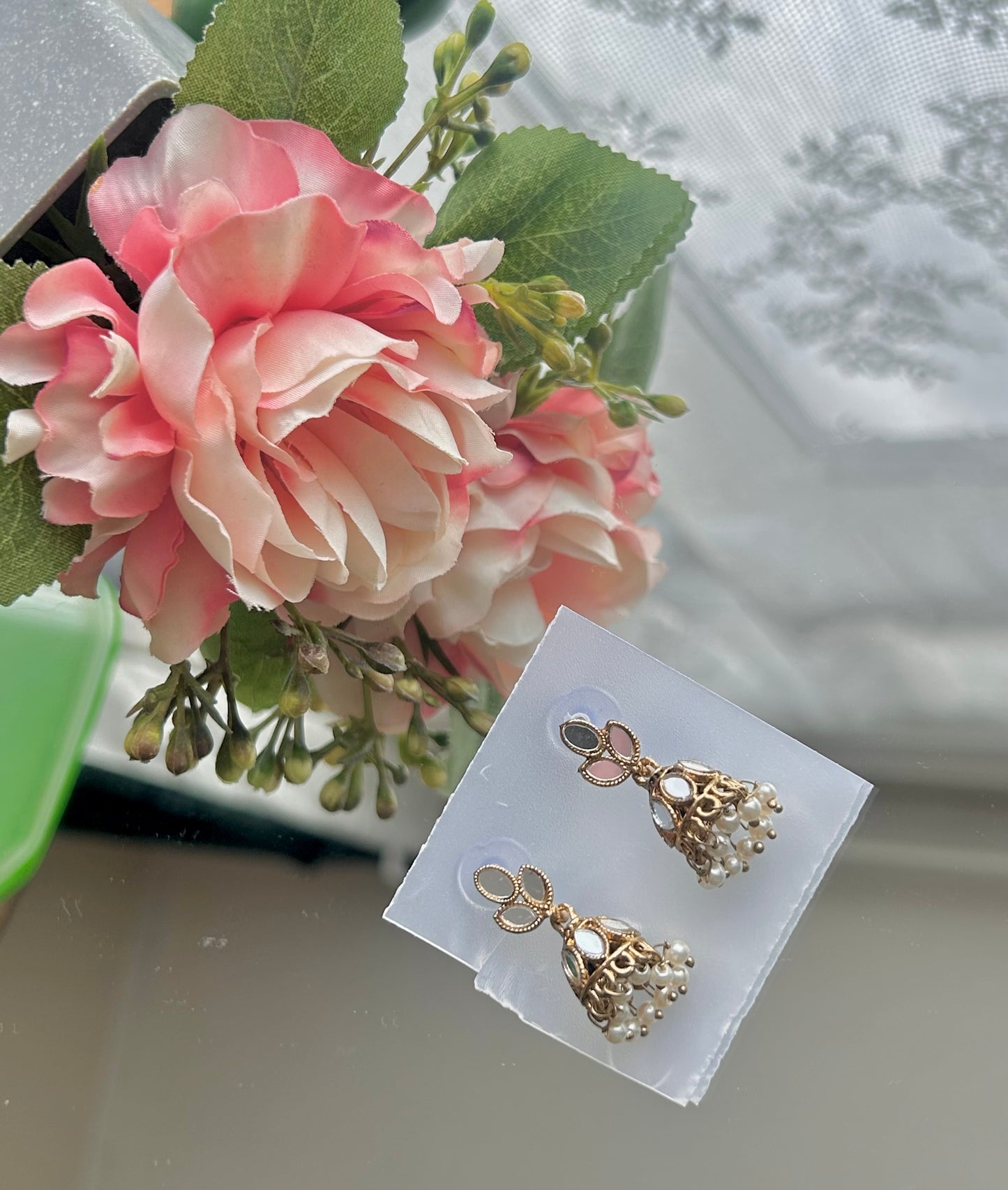 Afreen mirrored mini jhumki