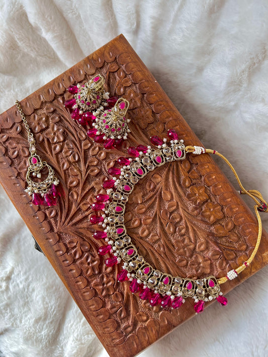 Preeti set ~ hot pink
