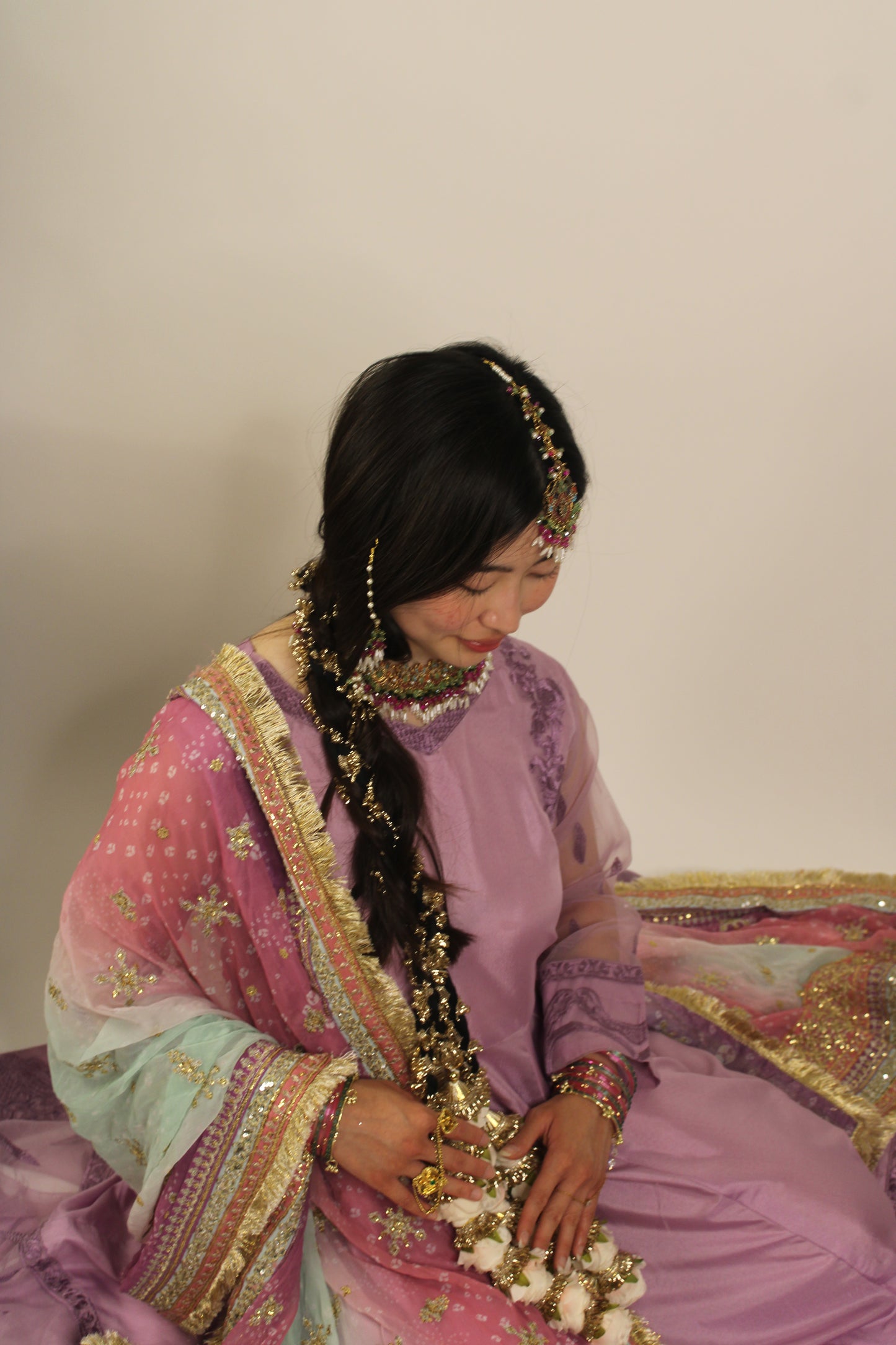 Asma bridal set~ Green & multi