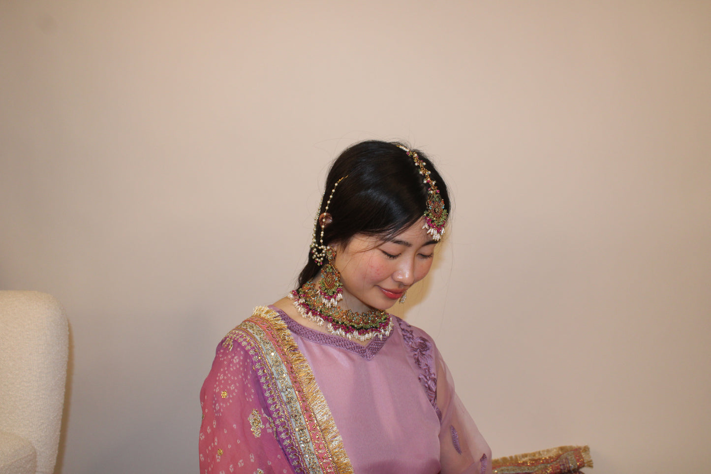 Asma bridal set~ Green & multi