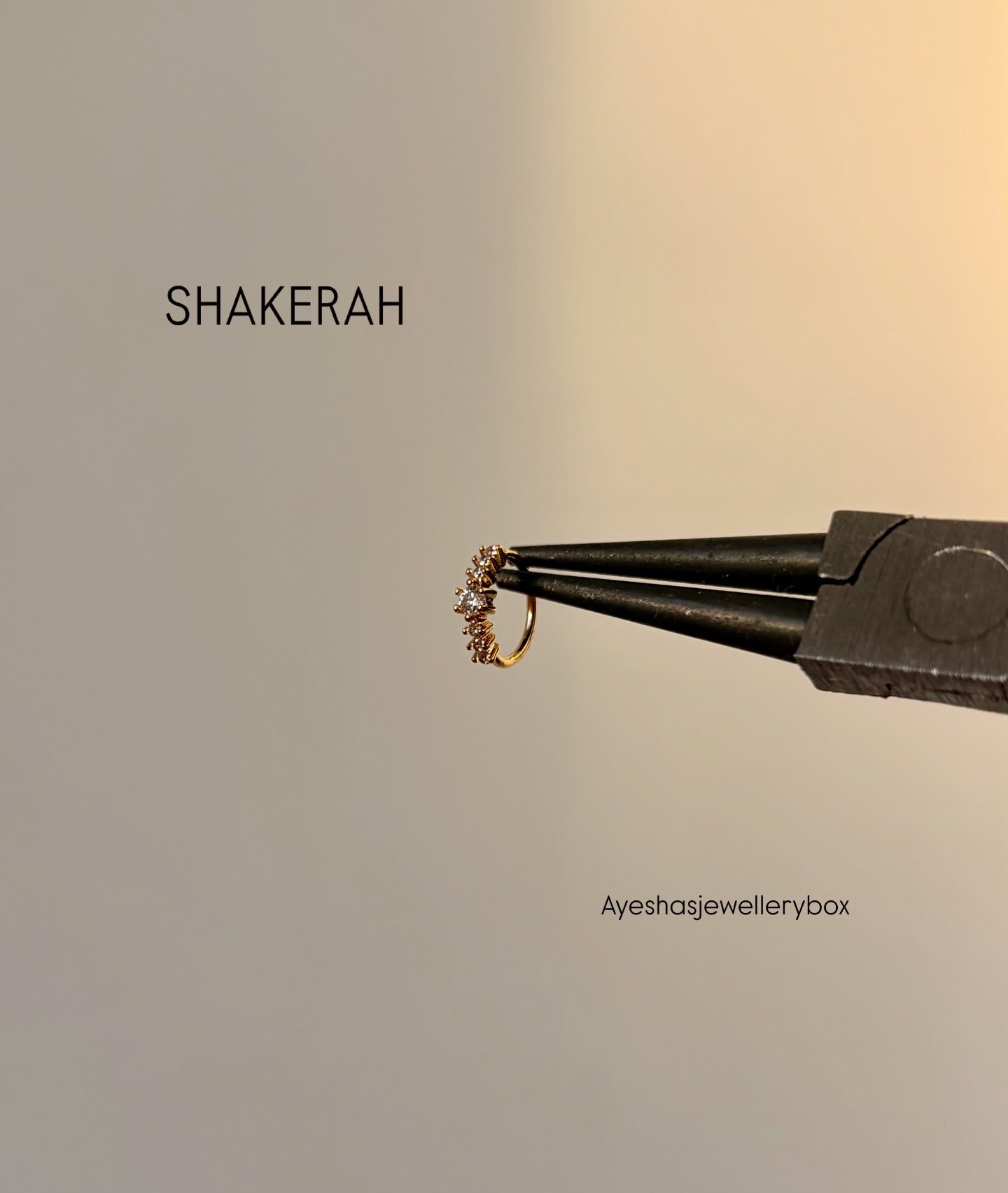 Shakerah nose ring ~ Gold