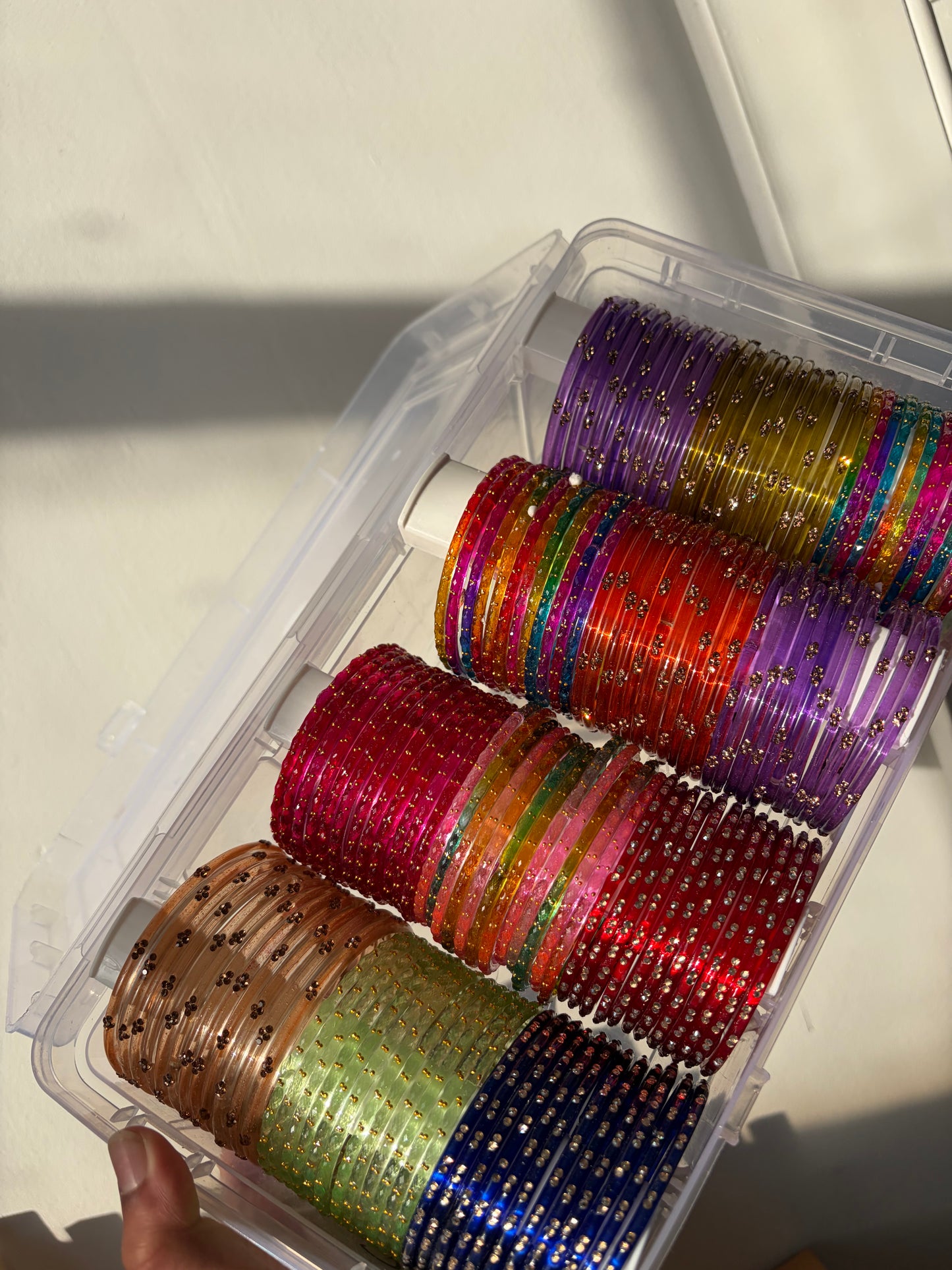 AYESHA'S buildable glass bangle box sets