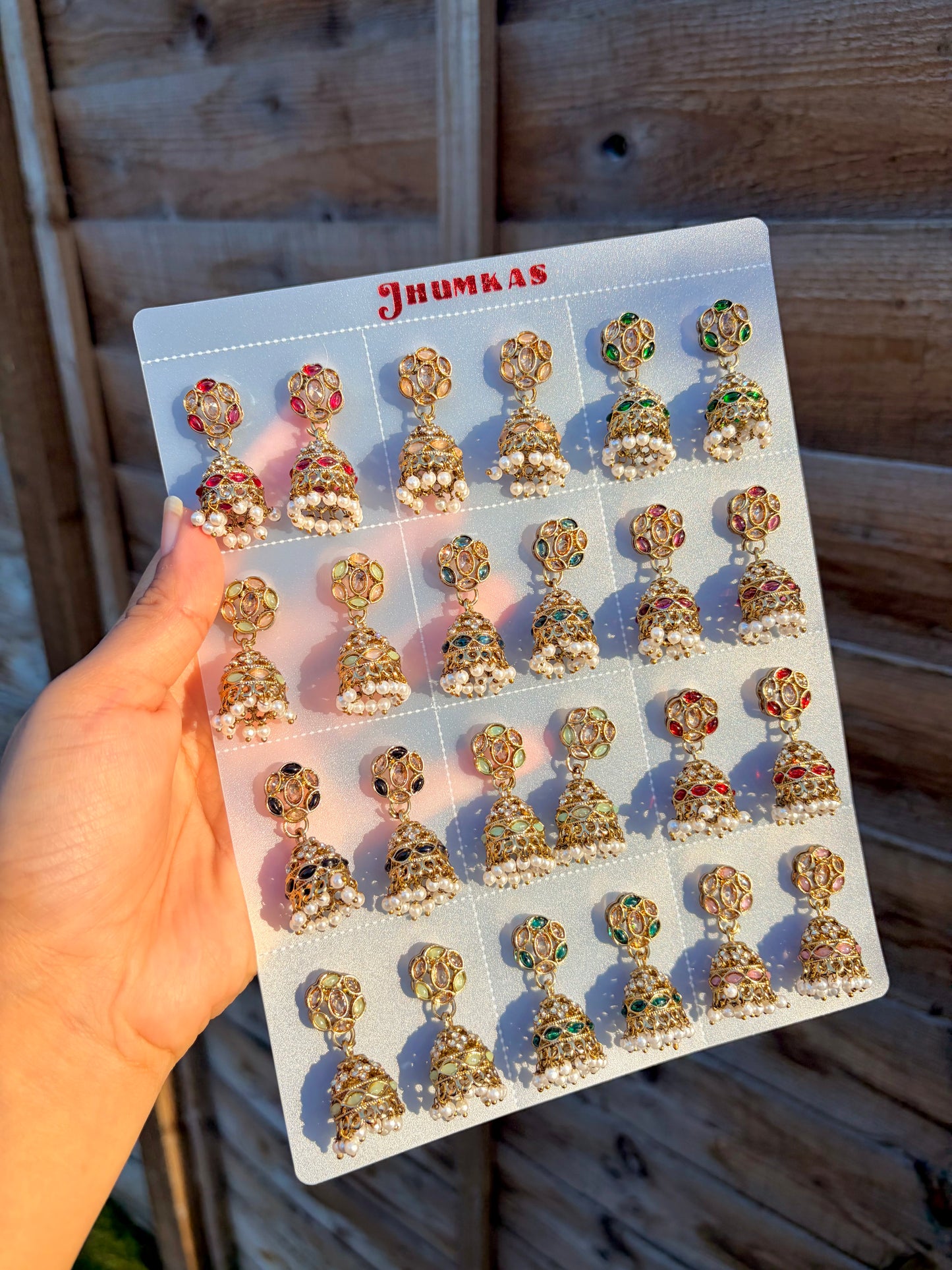 Khola mini jhumka sets of 6