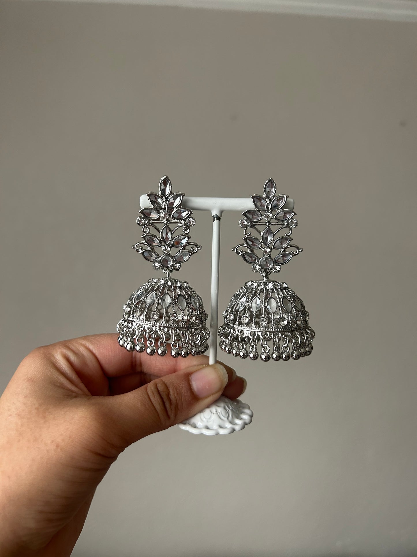 Fareeha Jhumki ~ Silver