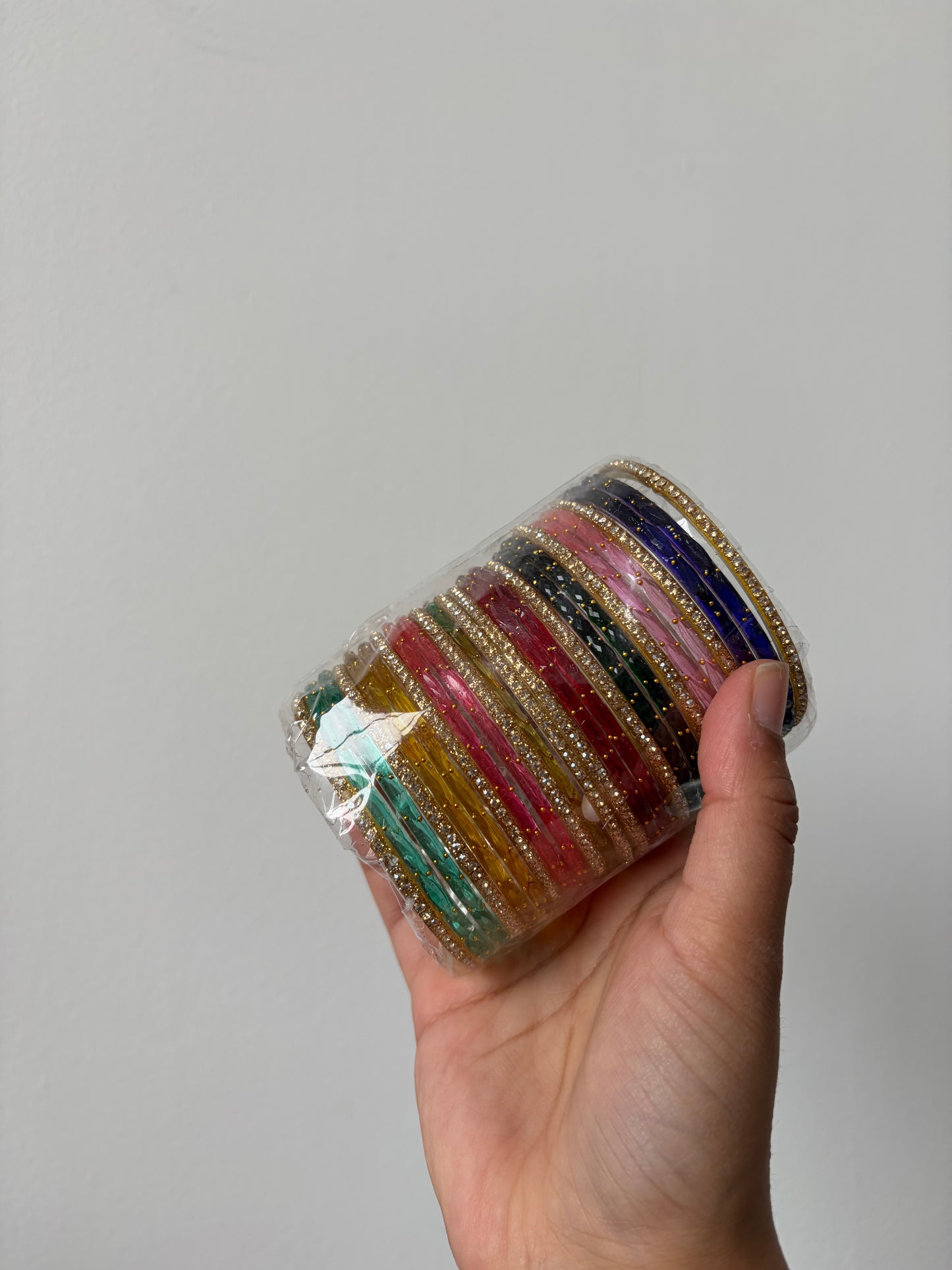 Glass bangle combo sets