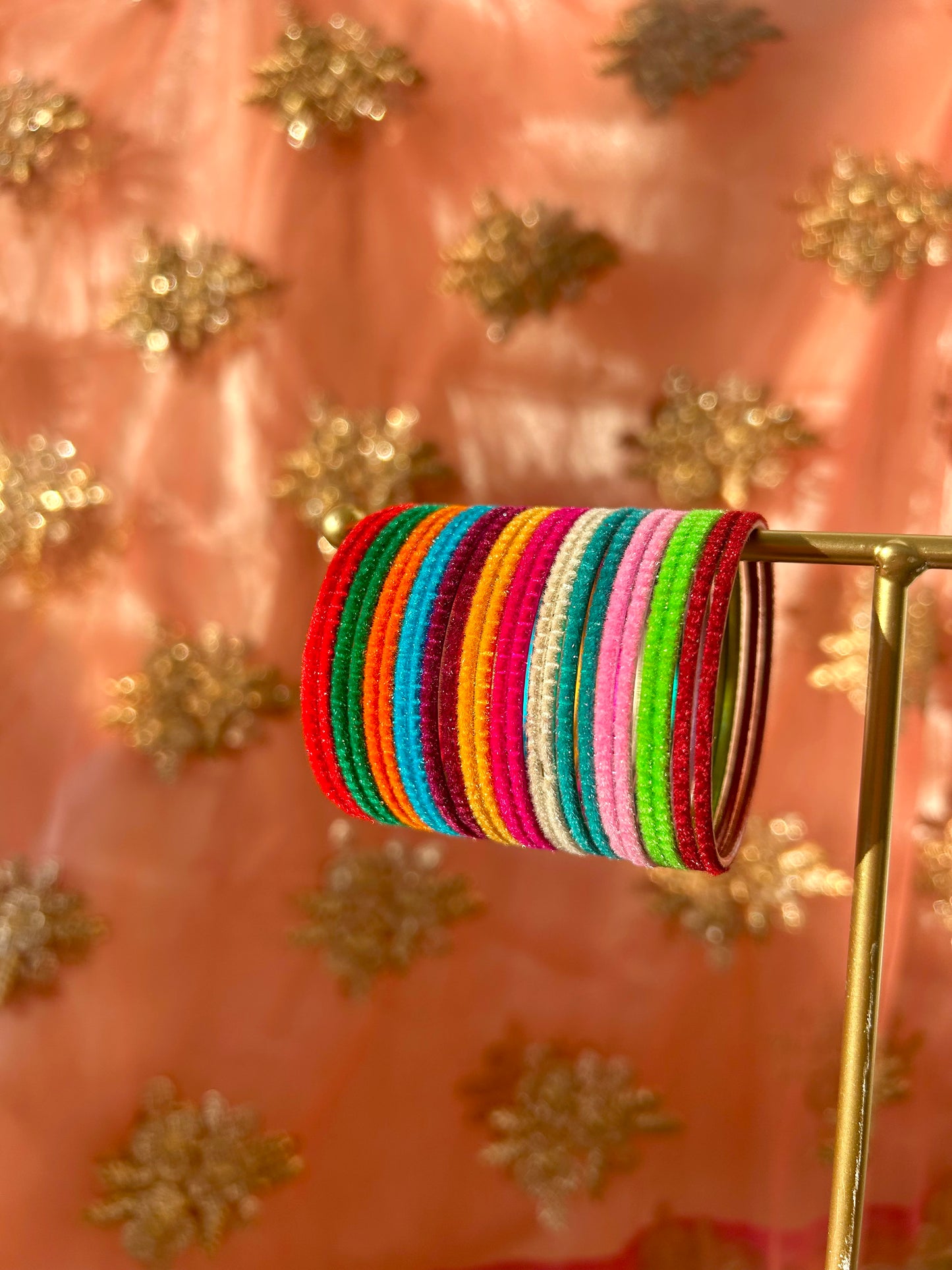 Anabia's baby & girls bangle set ~ velvet multi