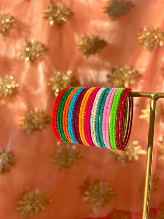 Anabia's baby & girls bangle set ~ velvet multi