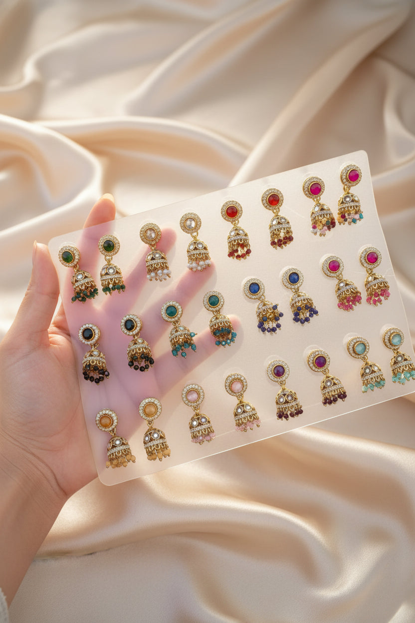 Asfa jhumka set