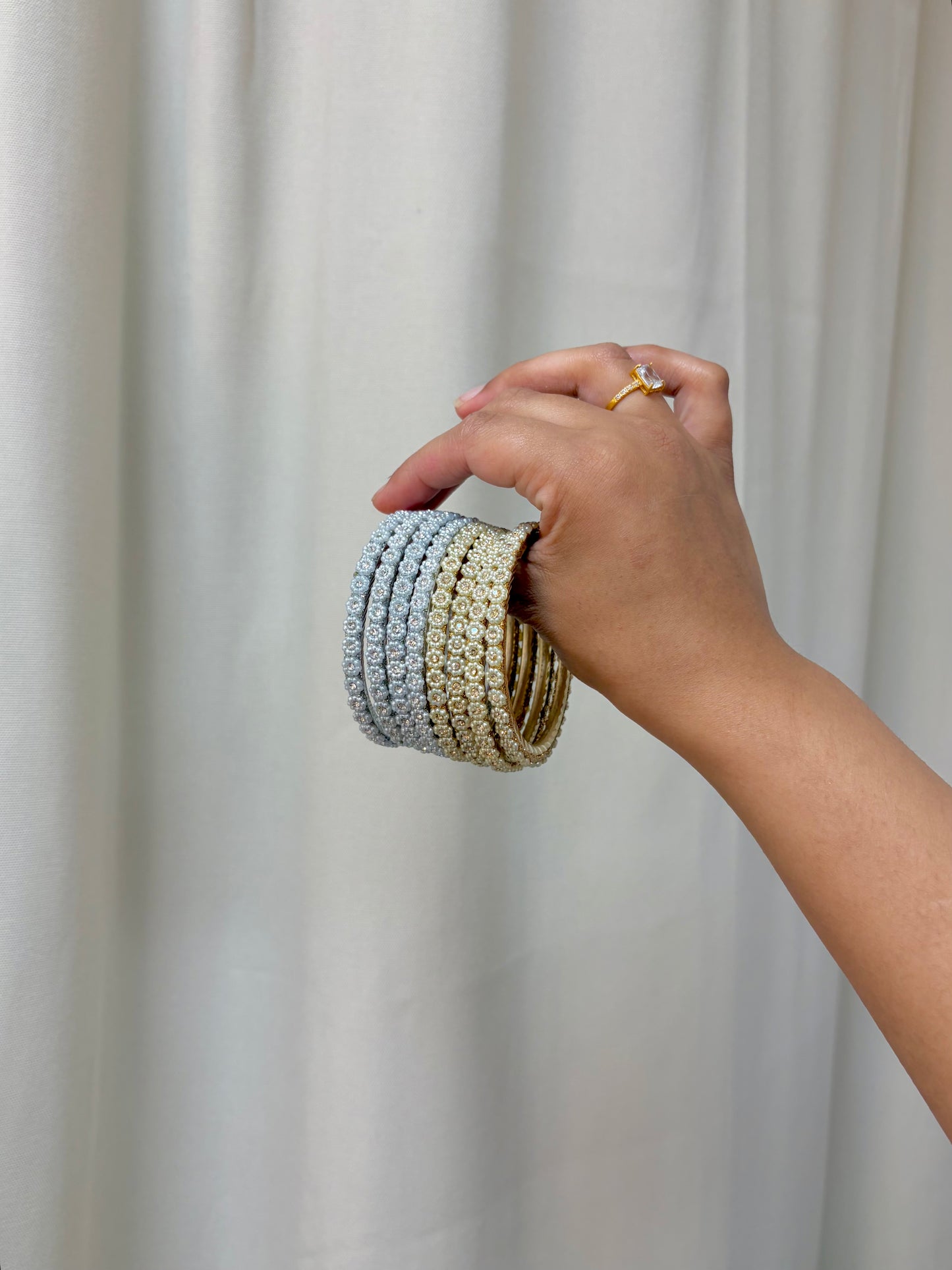 Sabeena floral bangles ~Gold
