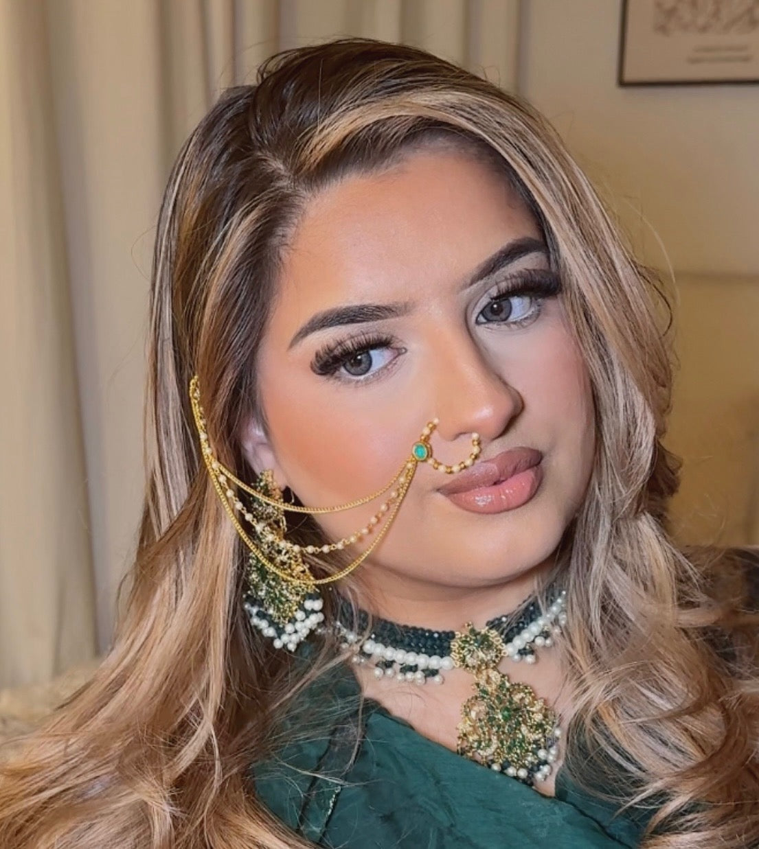 Hafsa naath chain ~ GREEN
