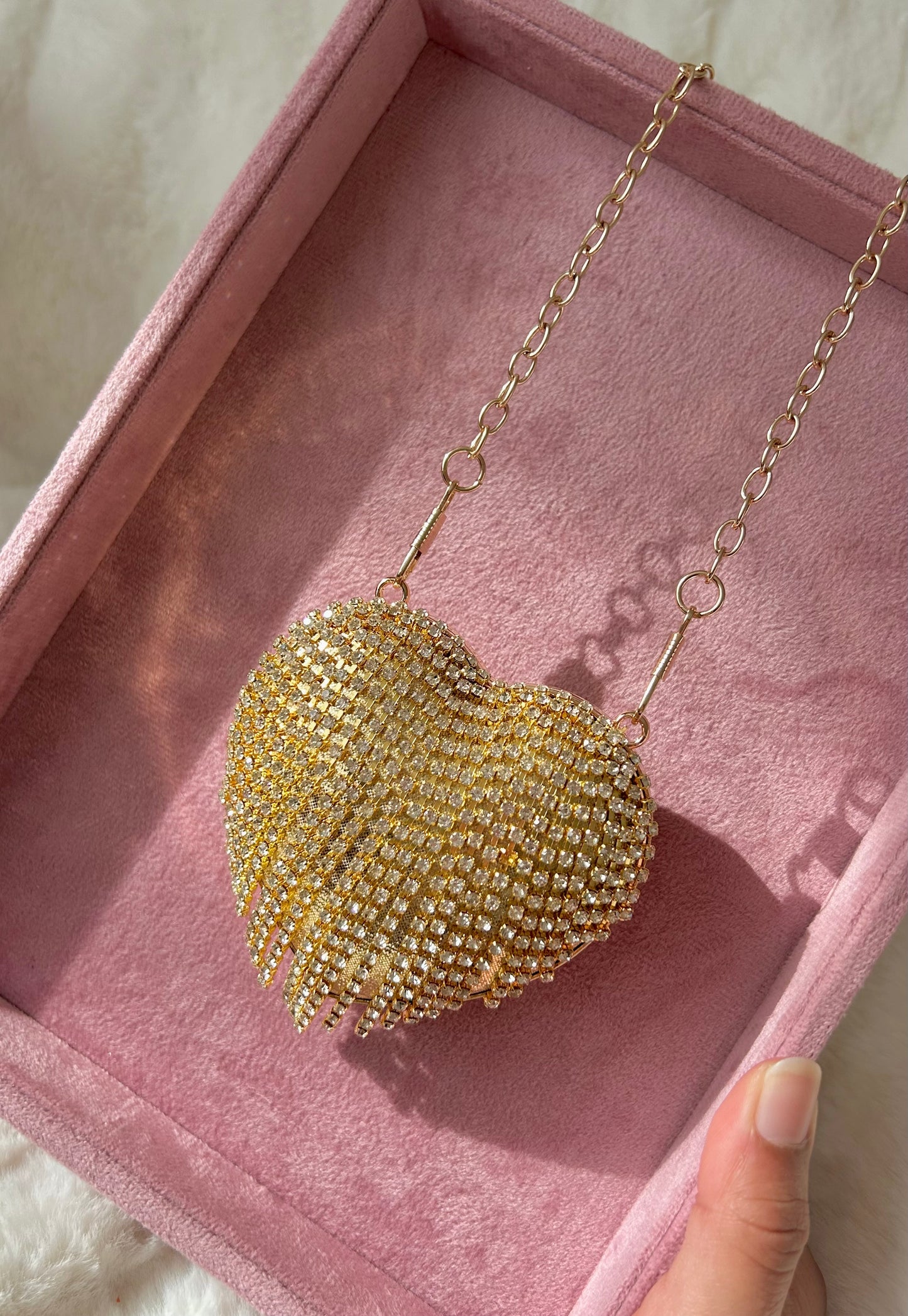 Davina mini clutch bag ~ Gold