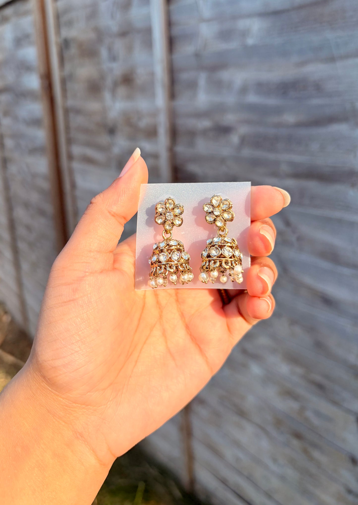 Natalia pearl mini jhumkas