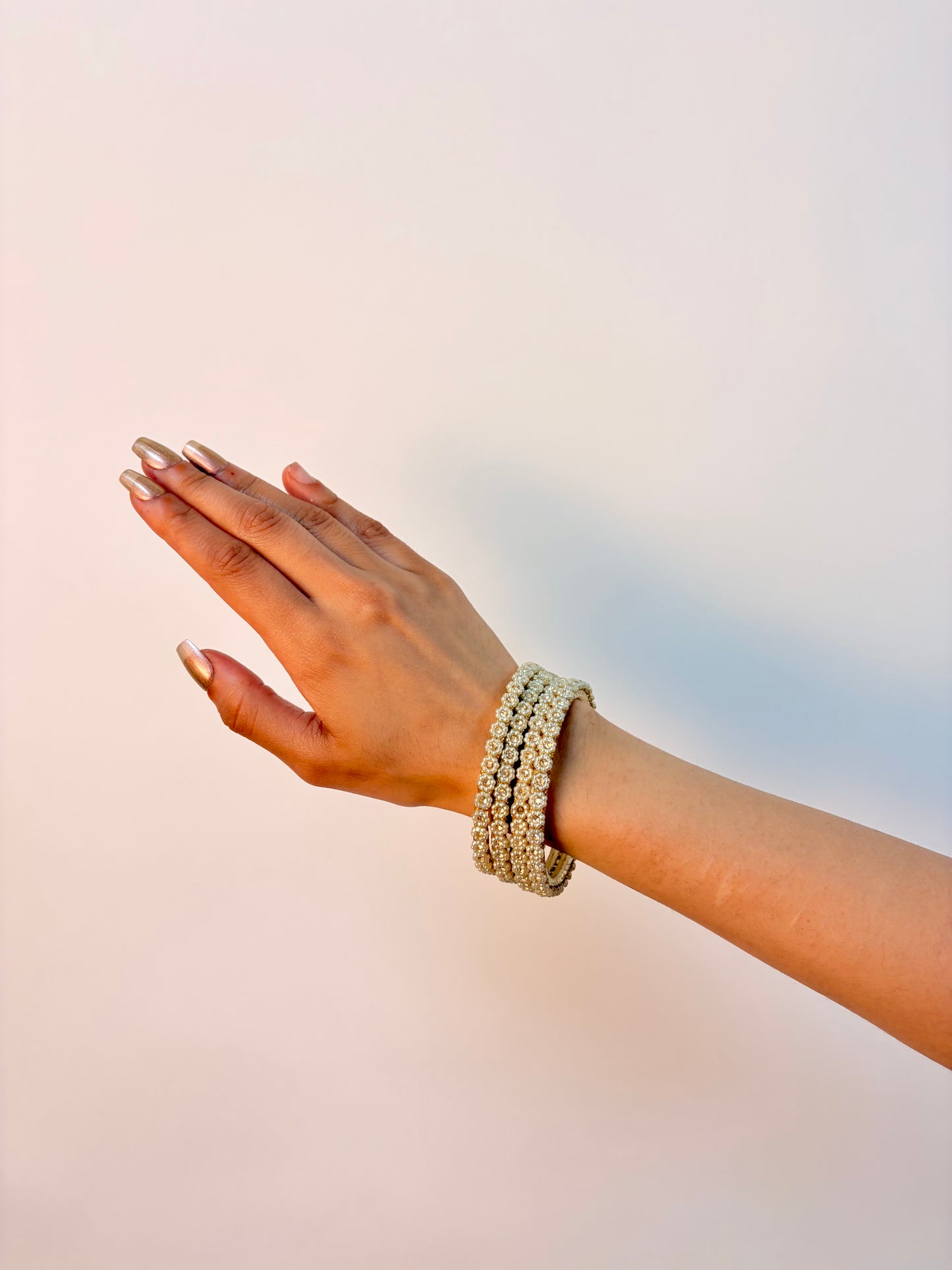 Sabeena floral bangles ~Gold