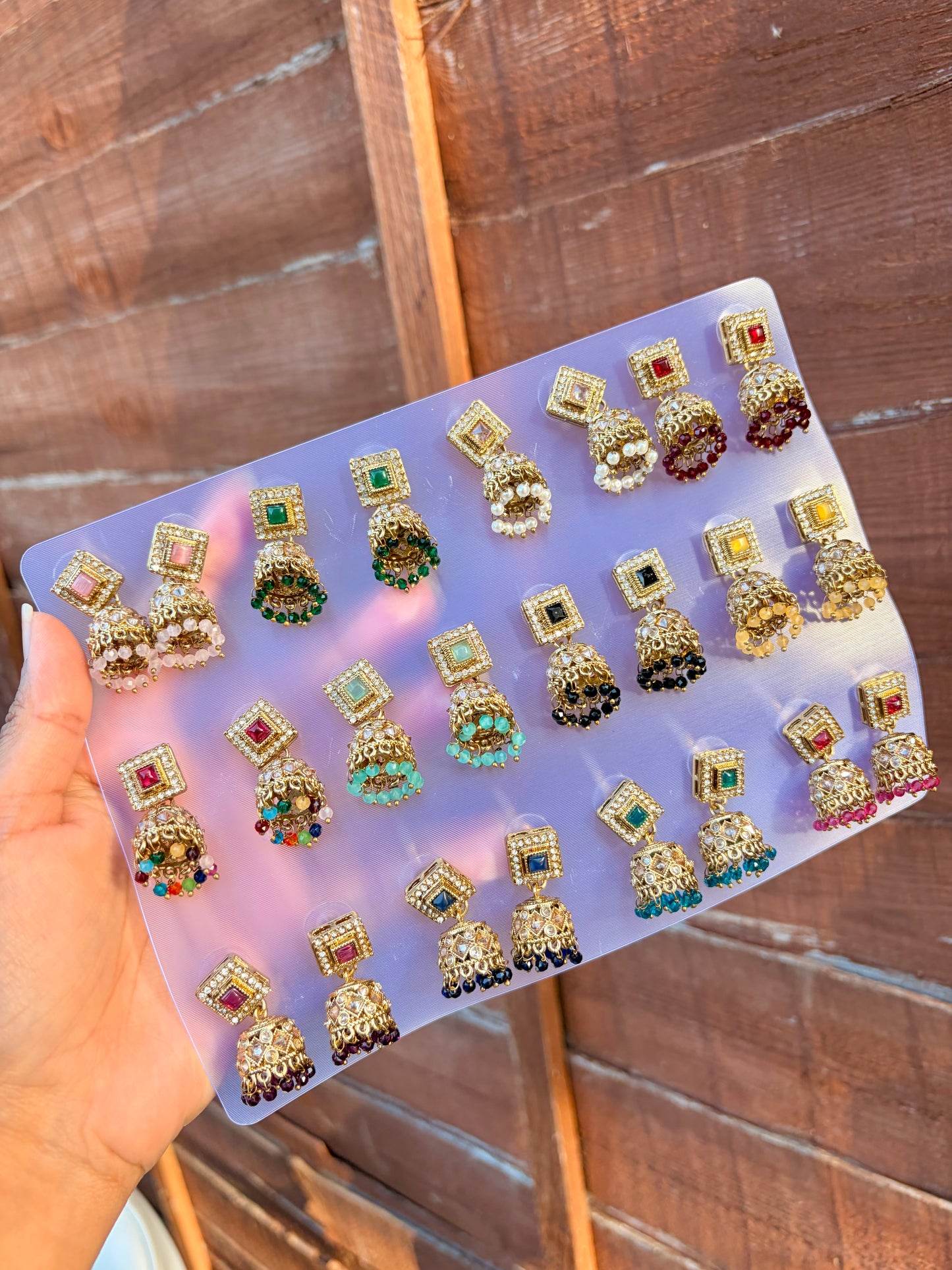 Rani jhumka set