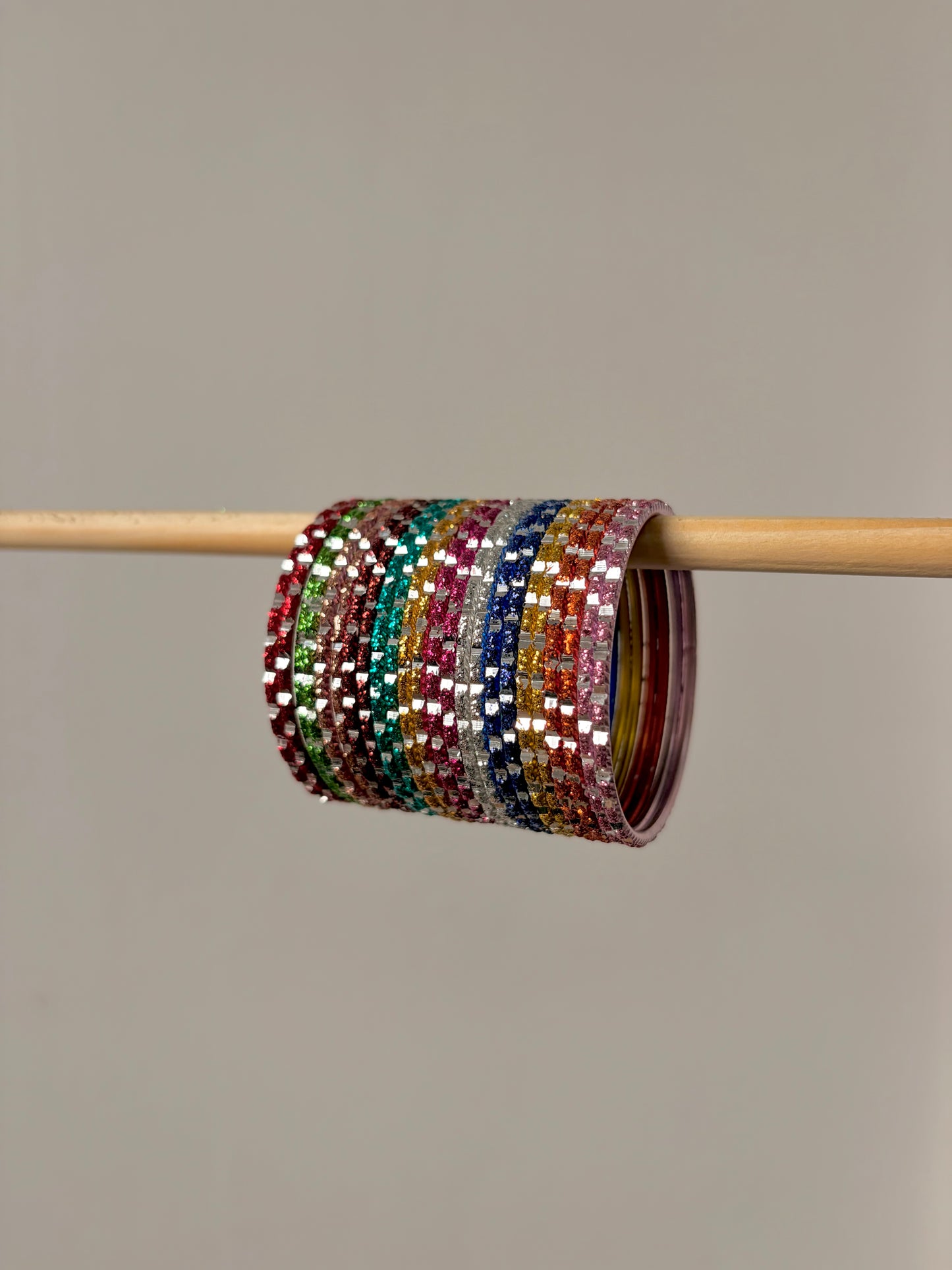 Anabia's baby & girls bangle set ~ Multi shine