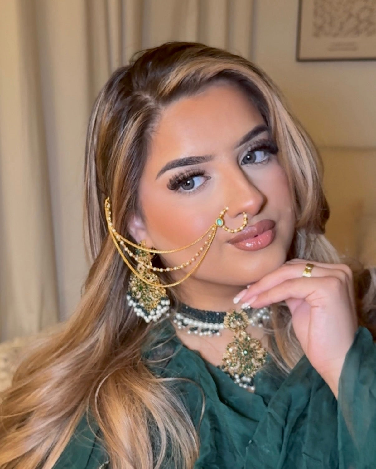 Hafsa naath chain ~ GREEN