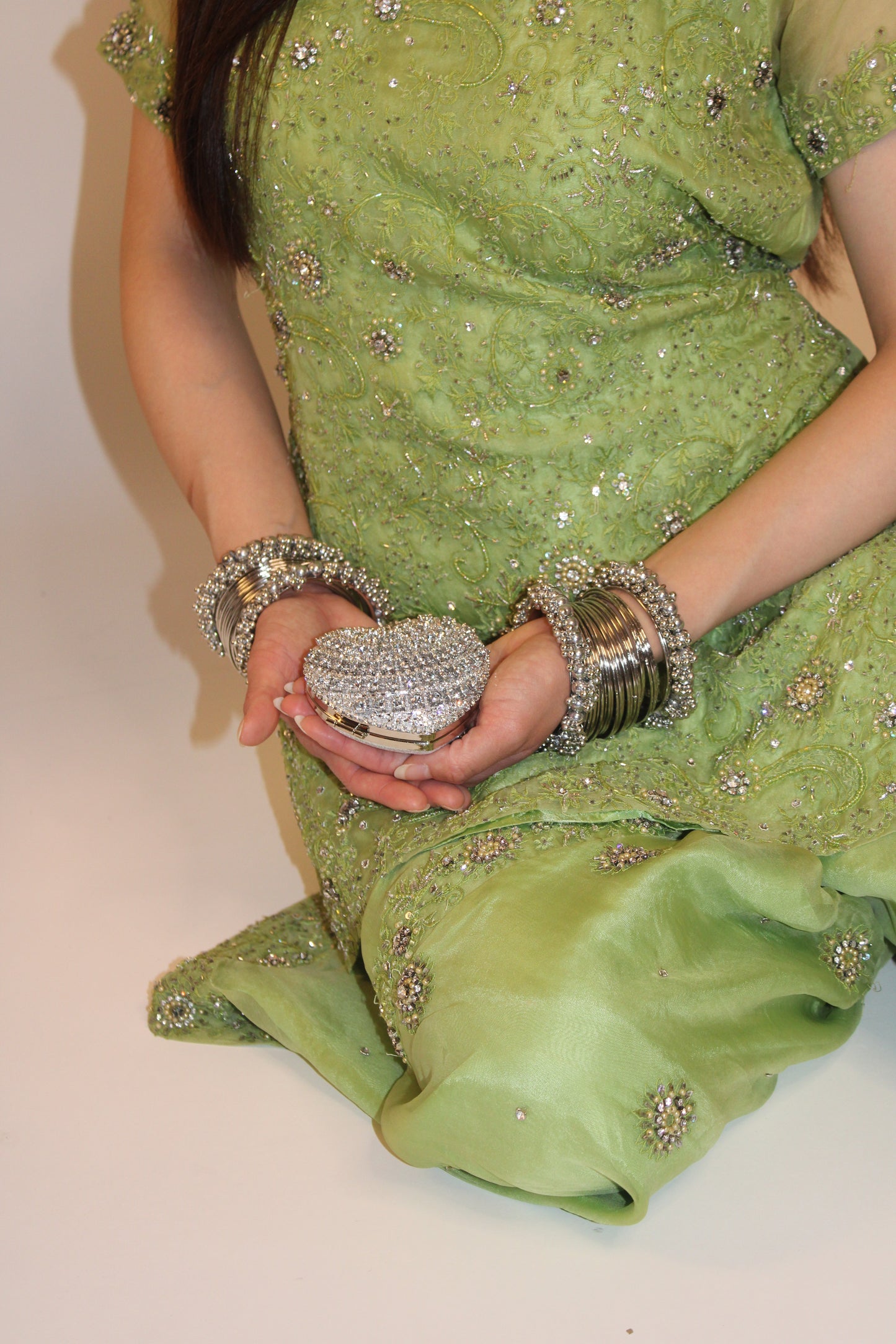 Kayenat mini clutch bag ~ Silver