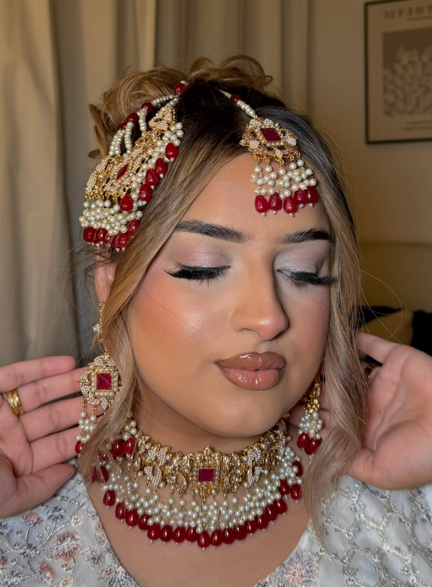 Mahida bridal set ~ Red