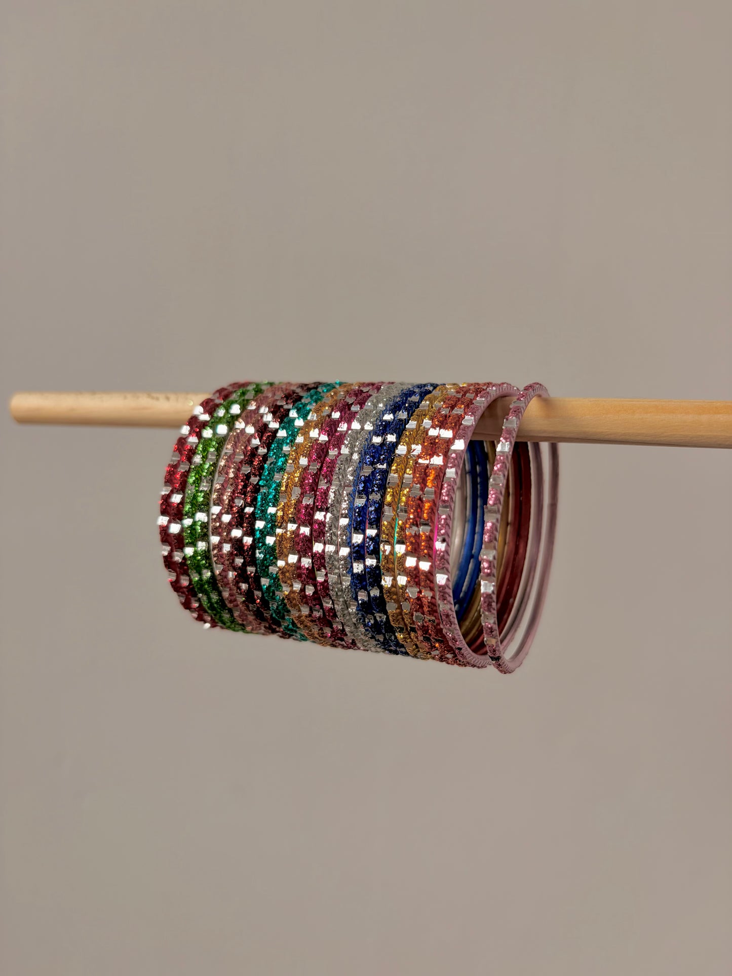 Anabia's baby & girls bangle set ~ Multi shine