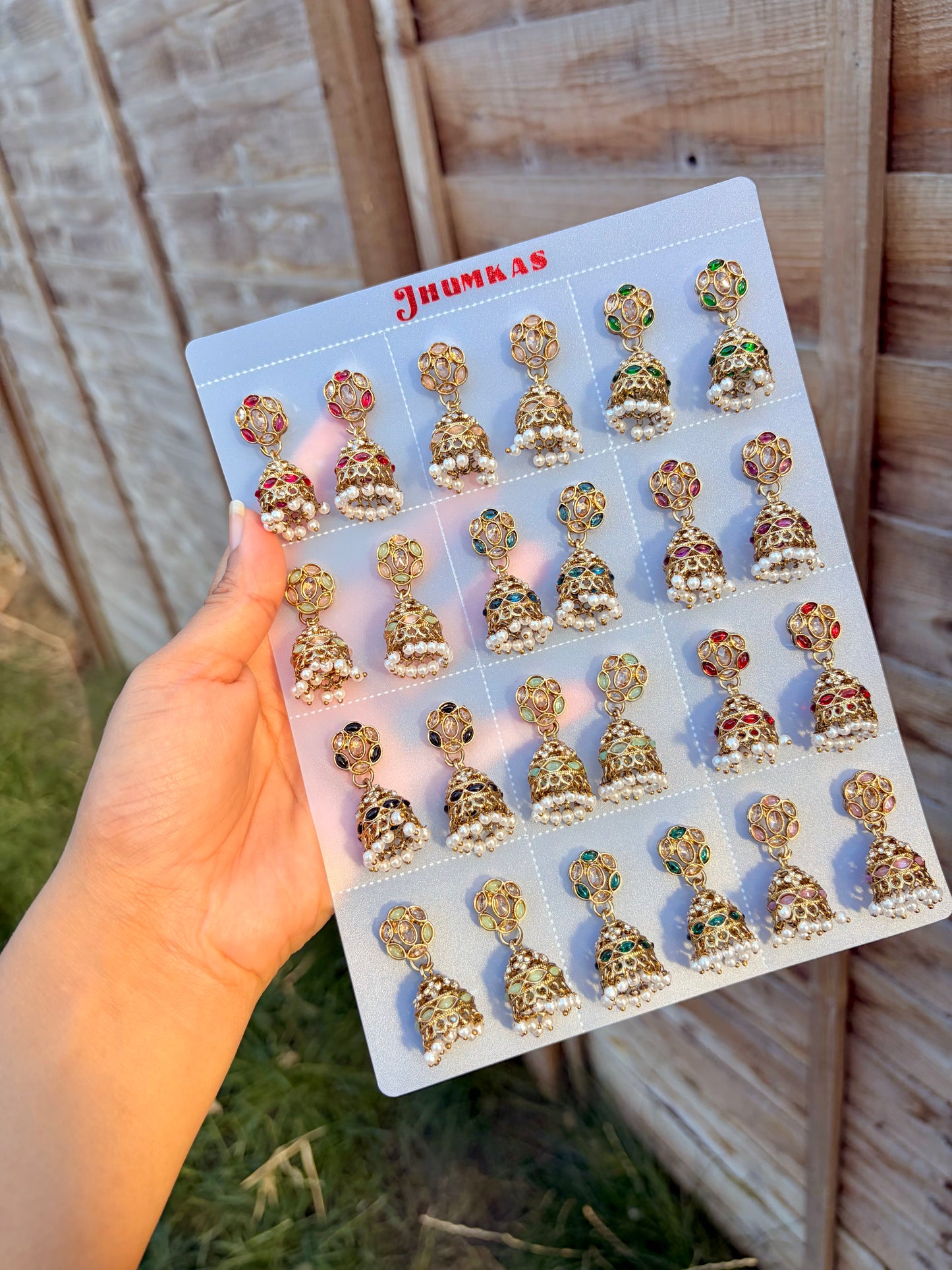 Khola mini jhumka sets of 6