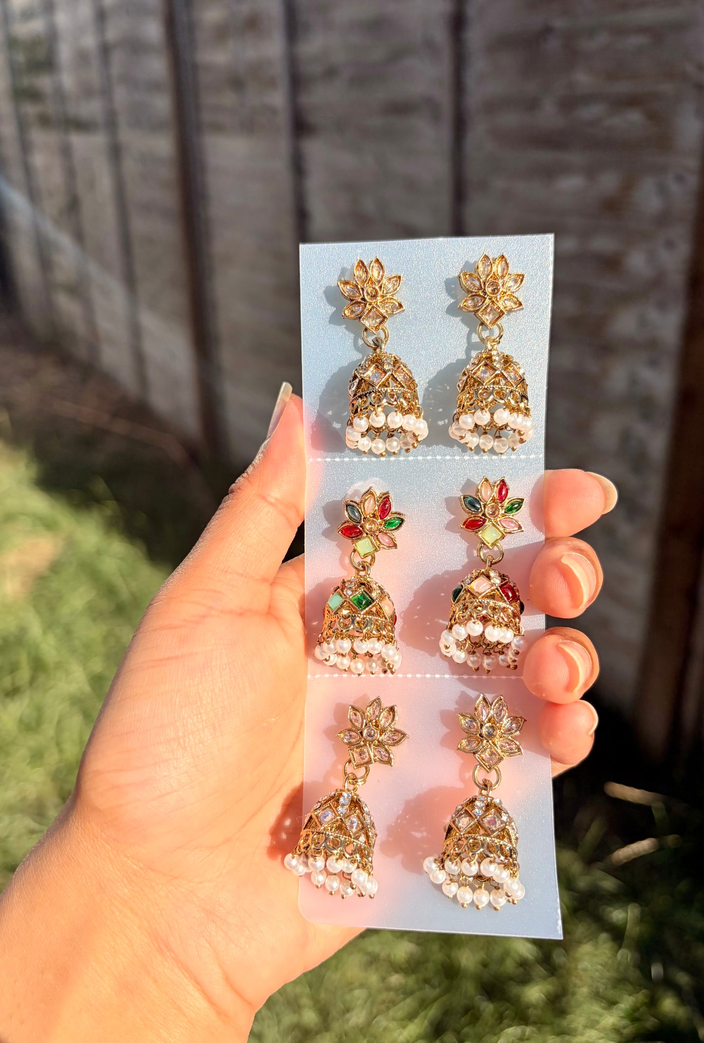 Naila jhumka trio set