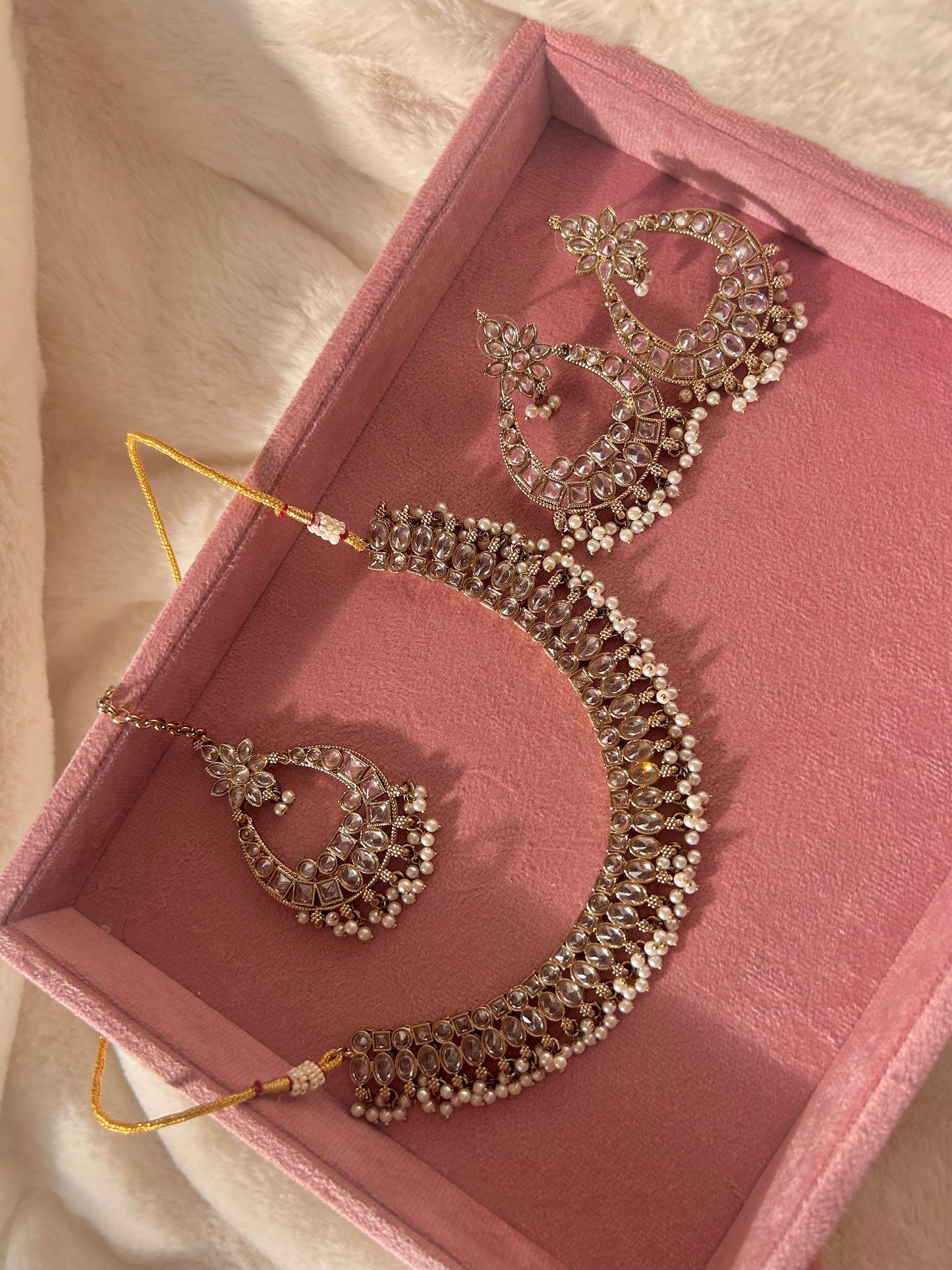 Ankita jewellery set ~ Pearl