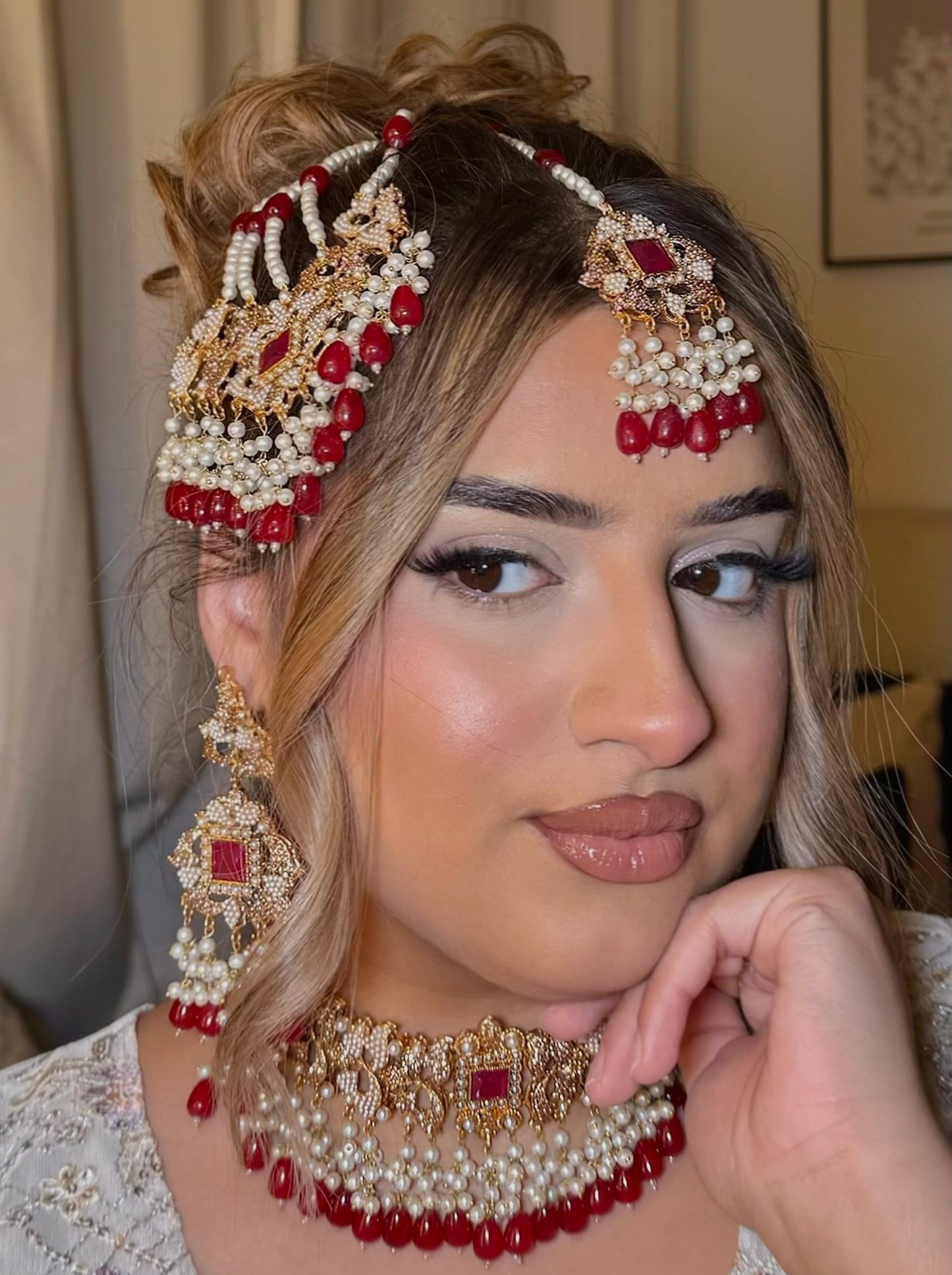 Mahida bridal set ~ Red