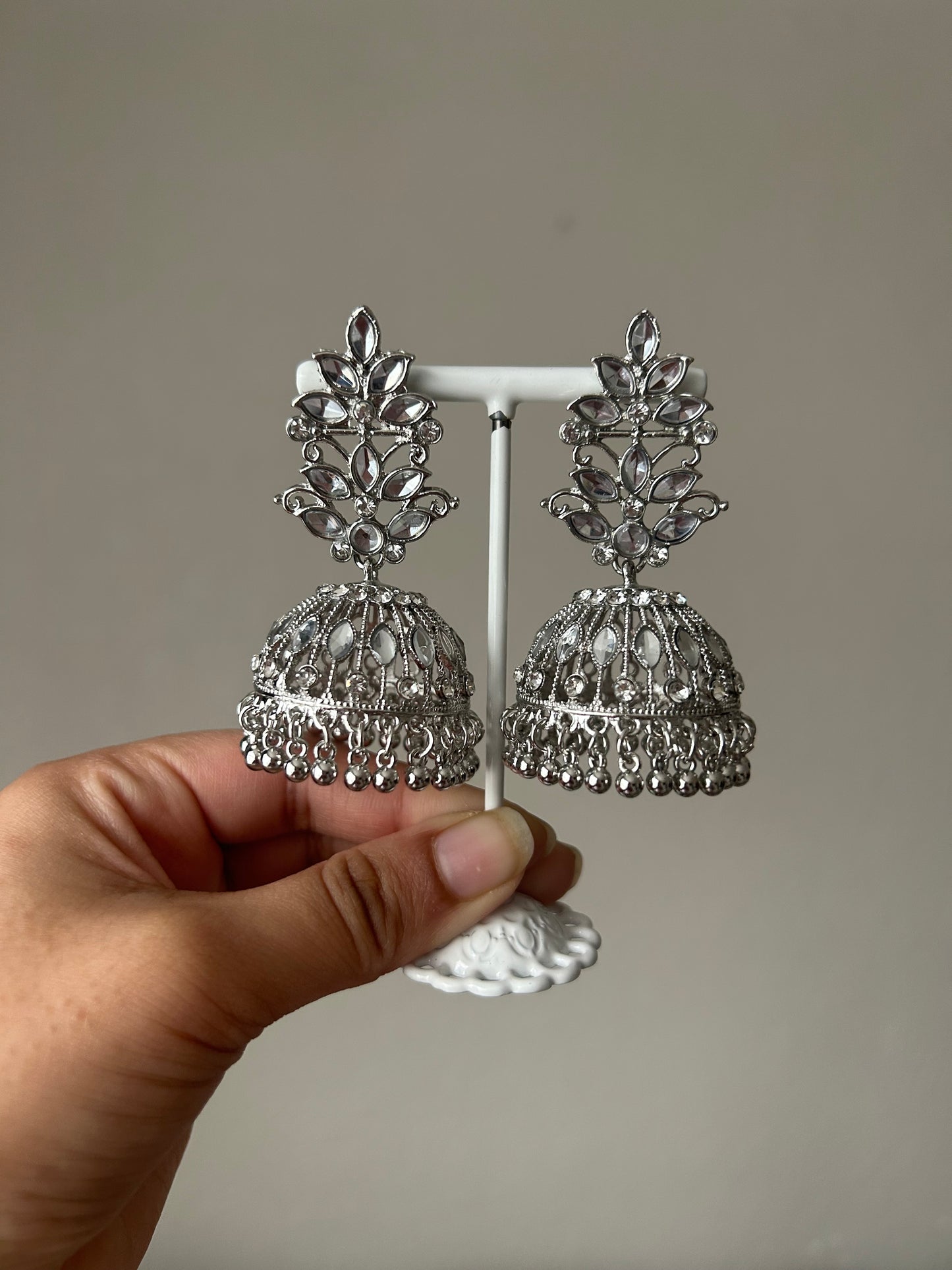 Fareeha Jhumki ~ Silver