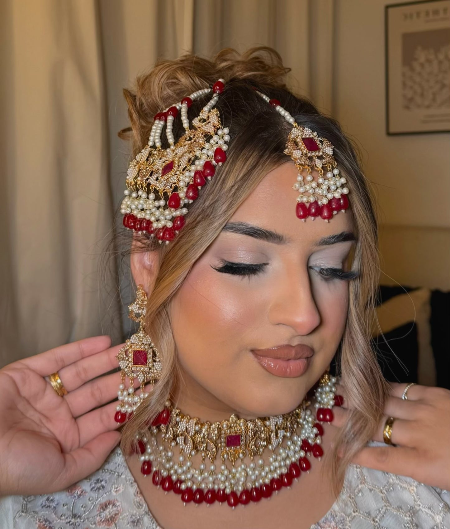 Mahida bridal set ~ Red