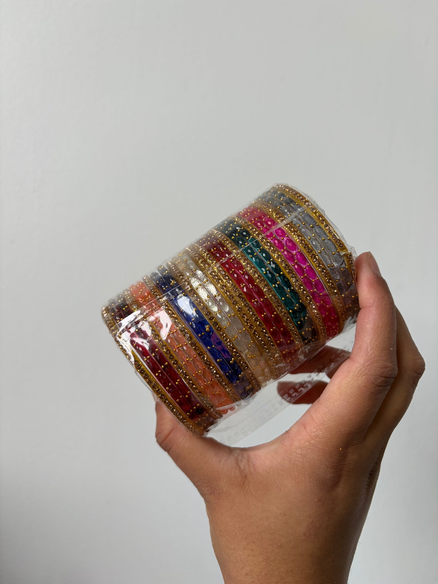 Glass bangle combo sets