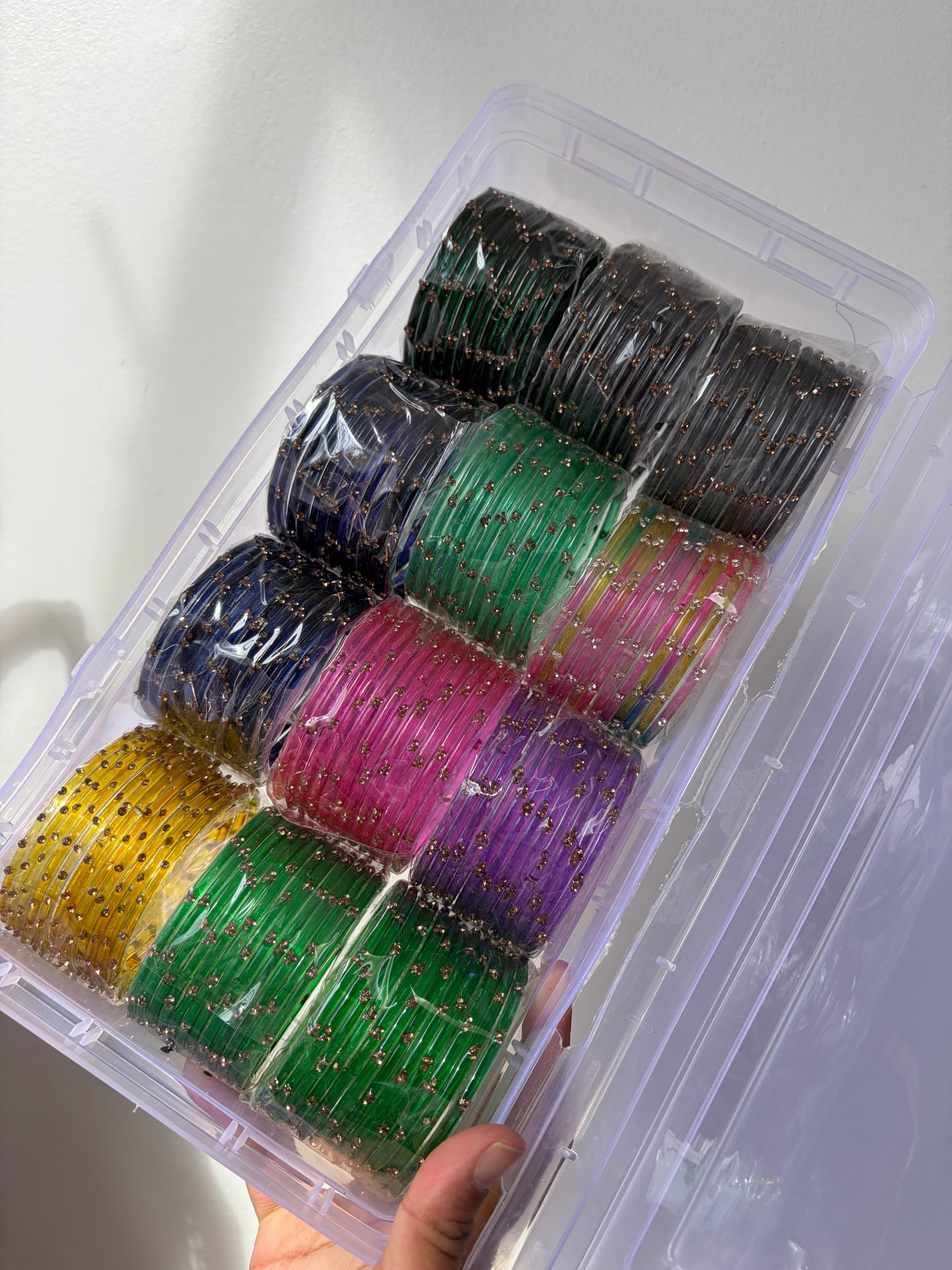 AYESHA'S buildable glass bangle box sets