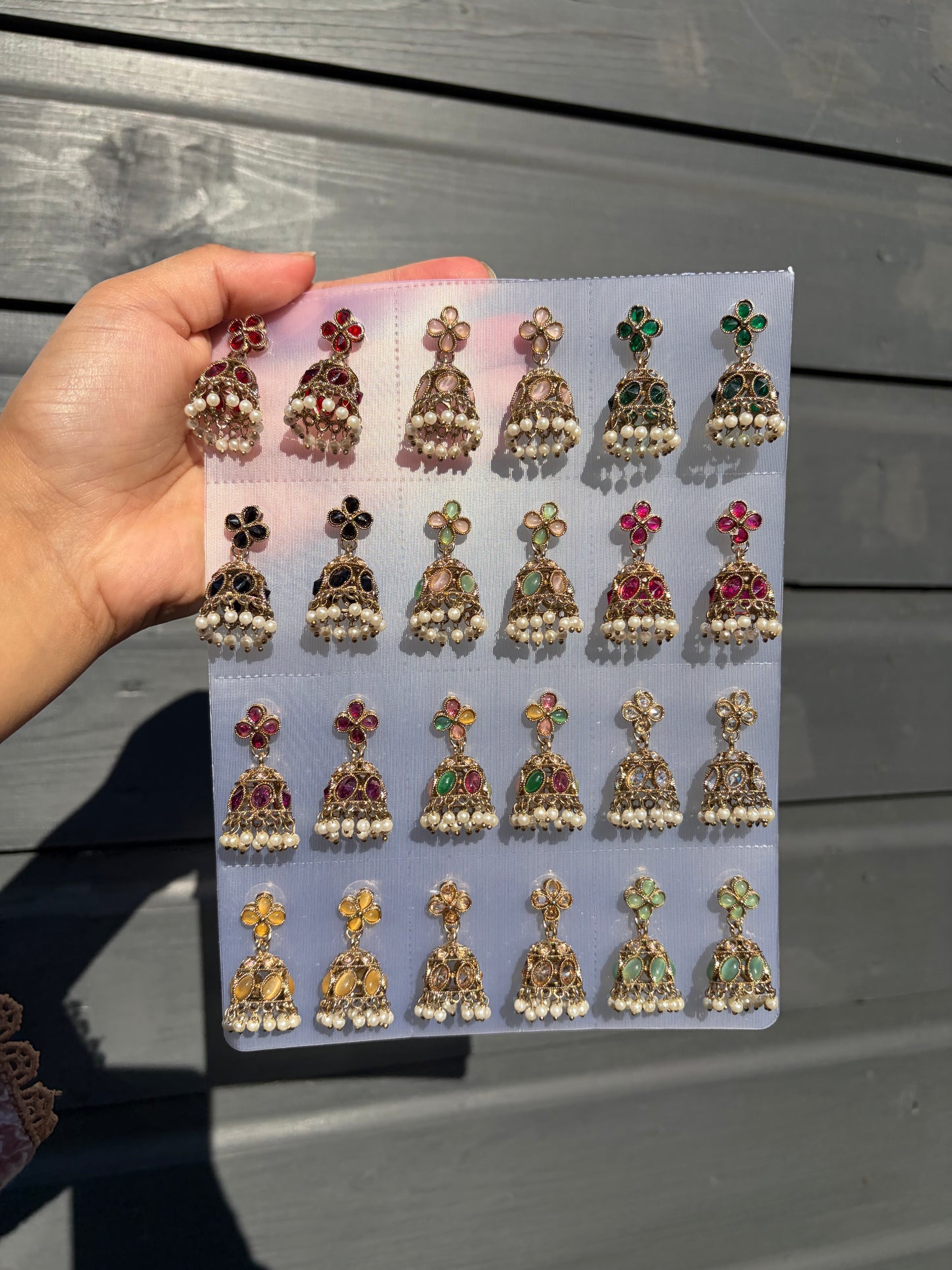Rafiya mini jhumka set