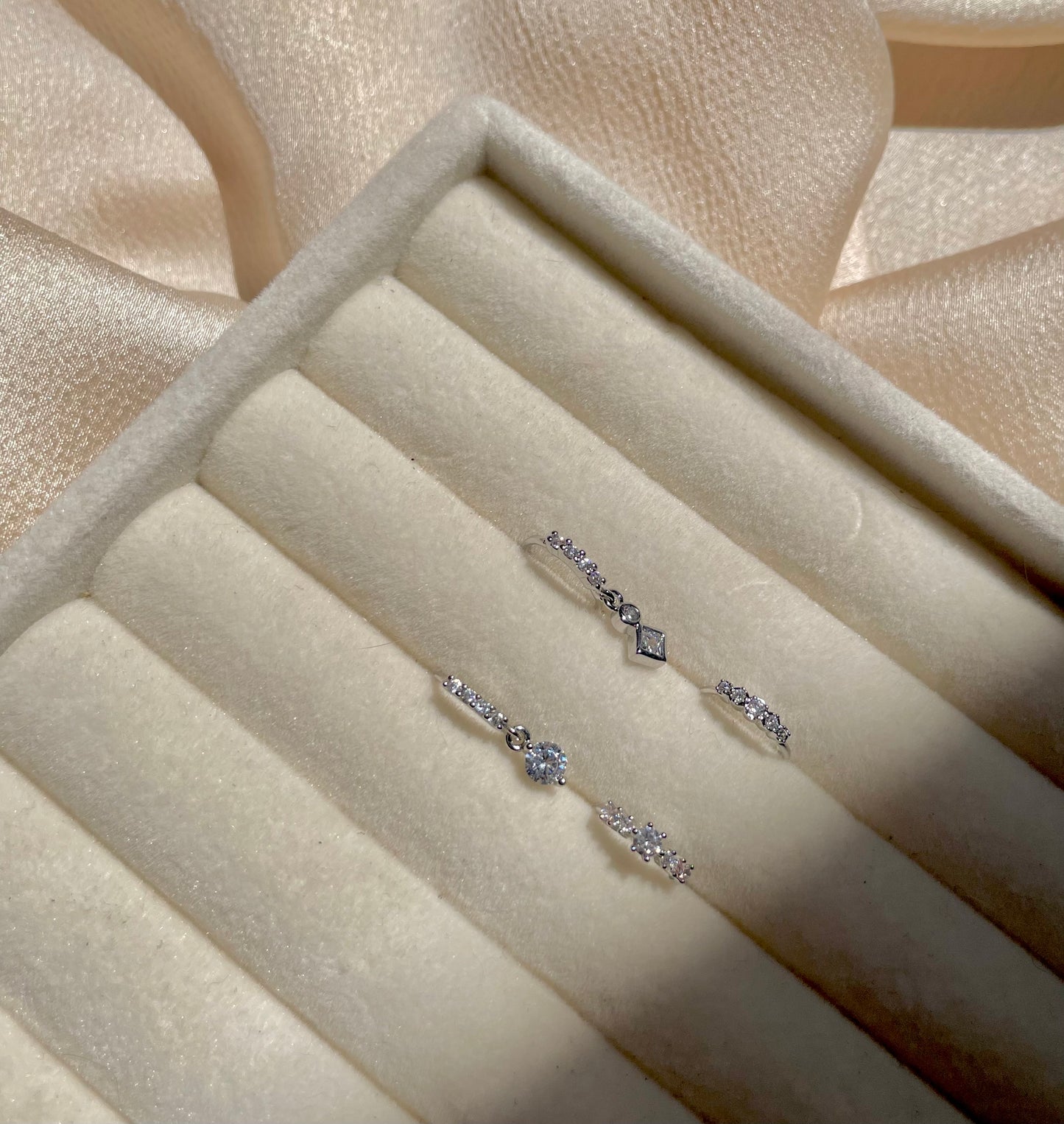 Silver nose ring bundle