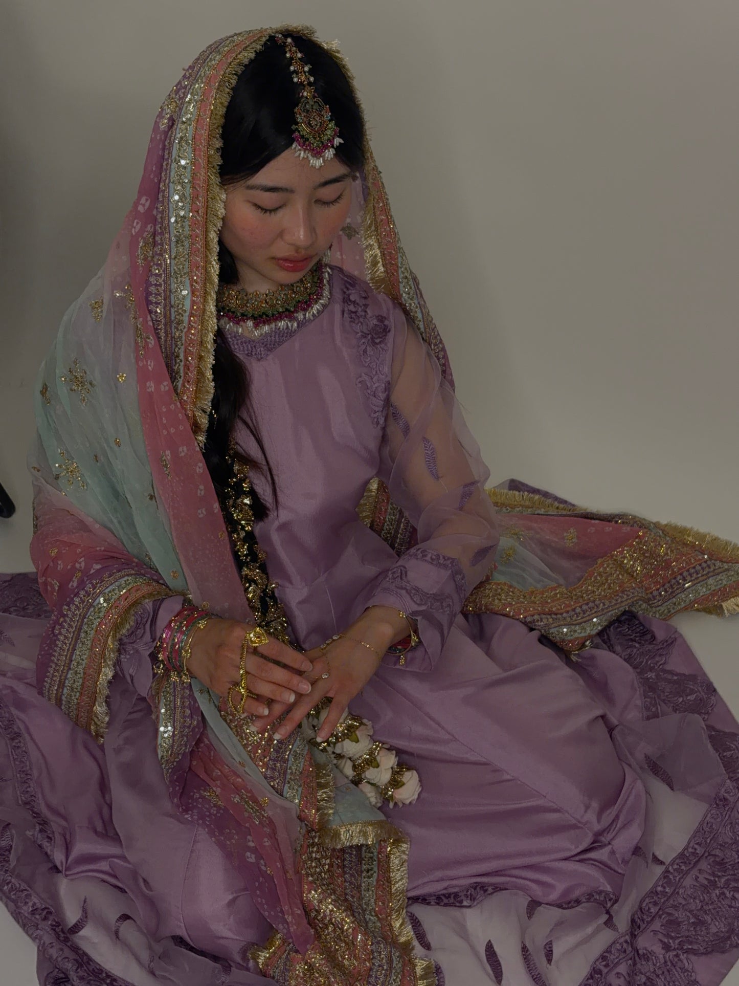 Asma bridal set~ Green & multi