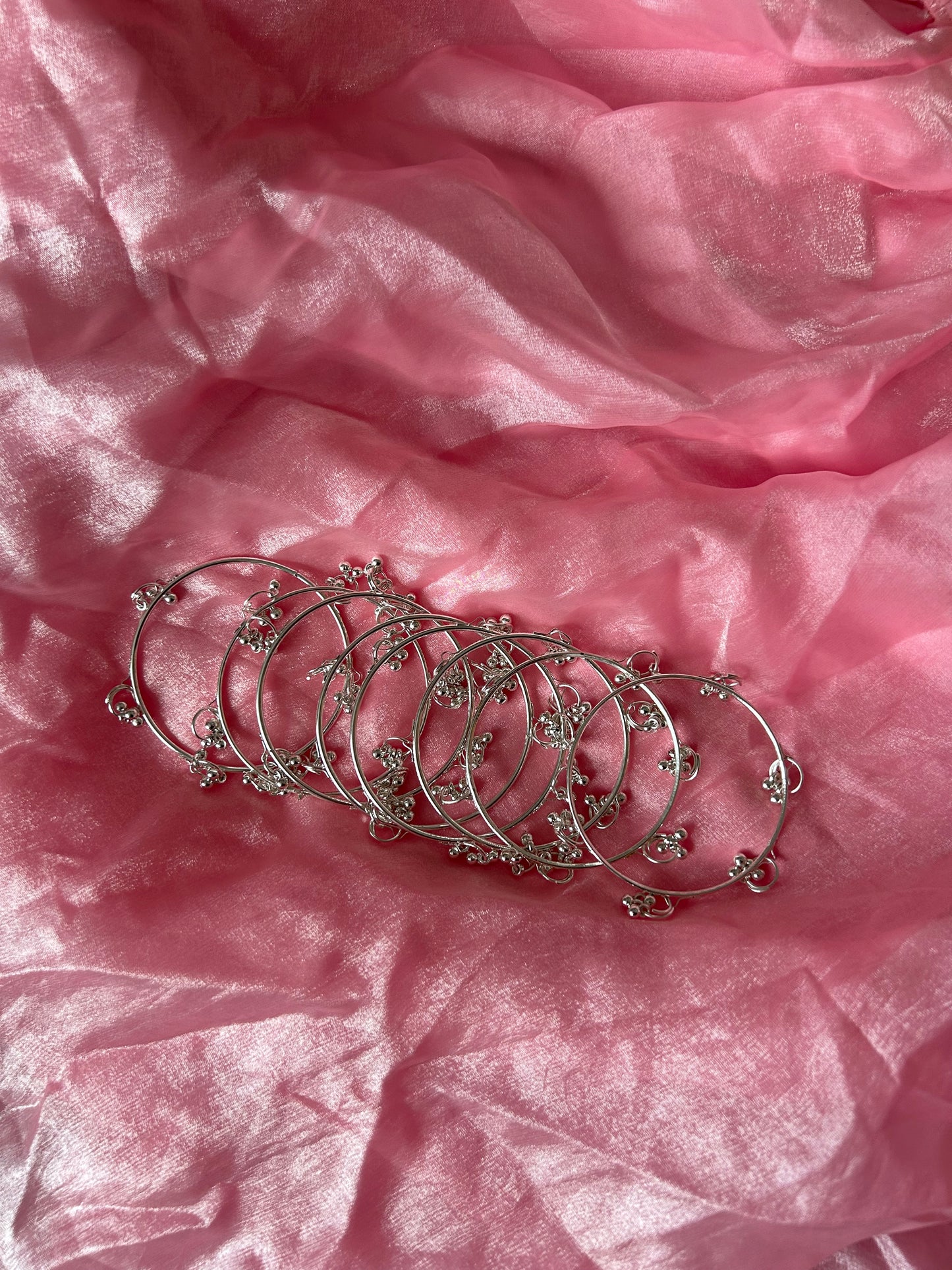 Kashya Bangles ~ silver (set of 8)