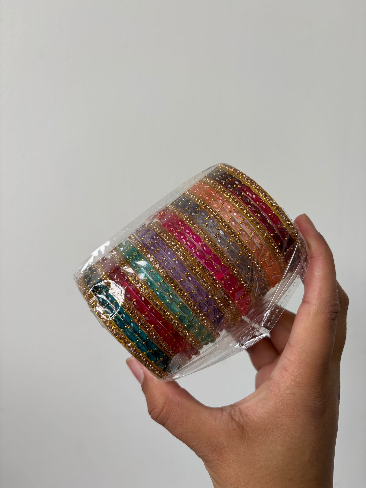 Glass bangle combo sets