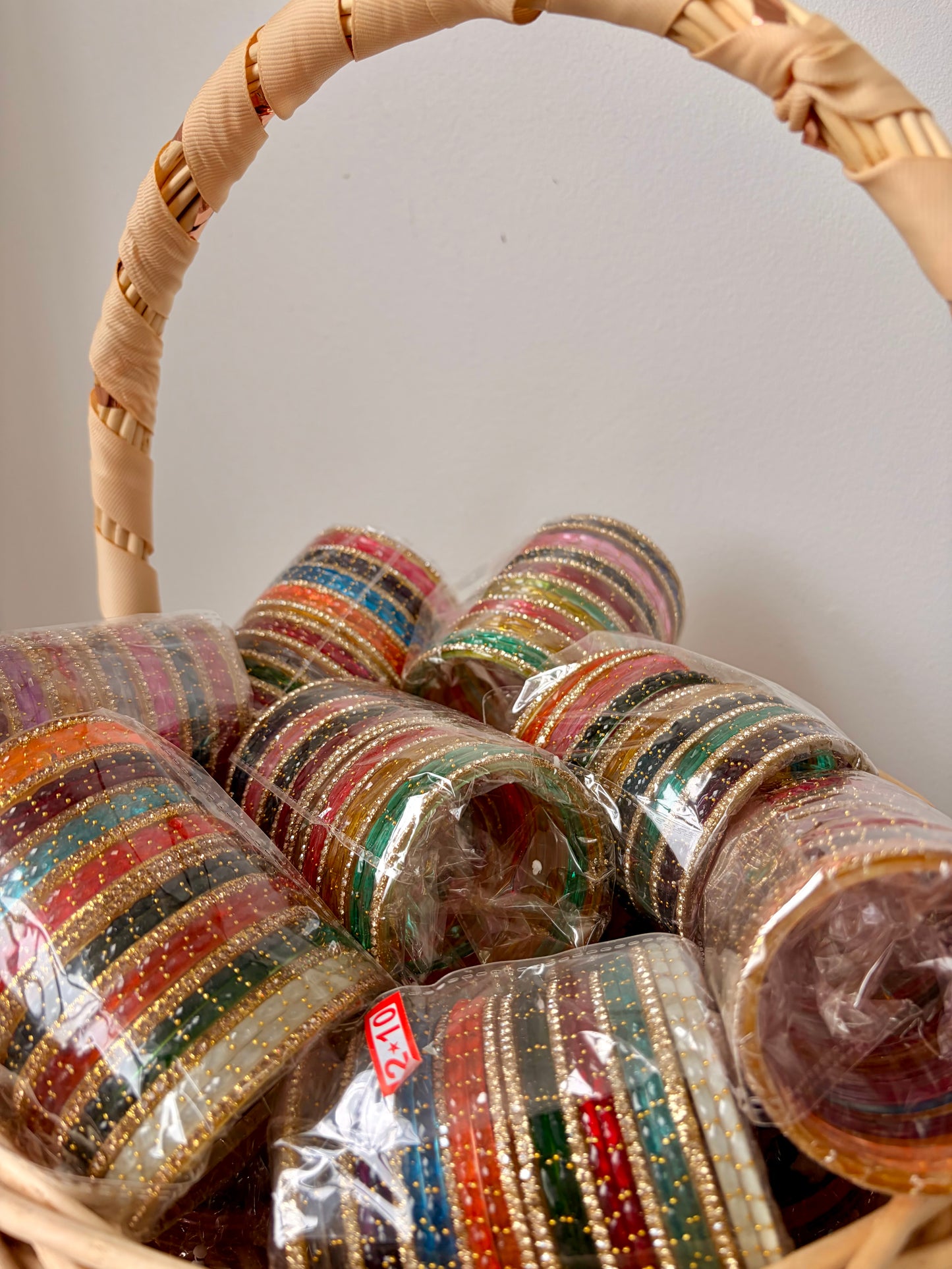 Glass bangle combo sets