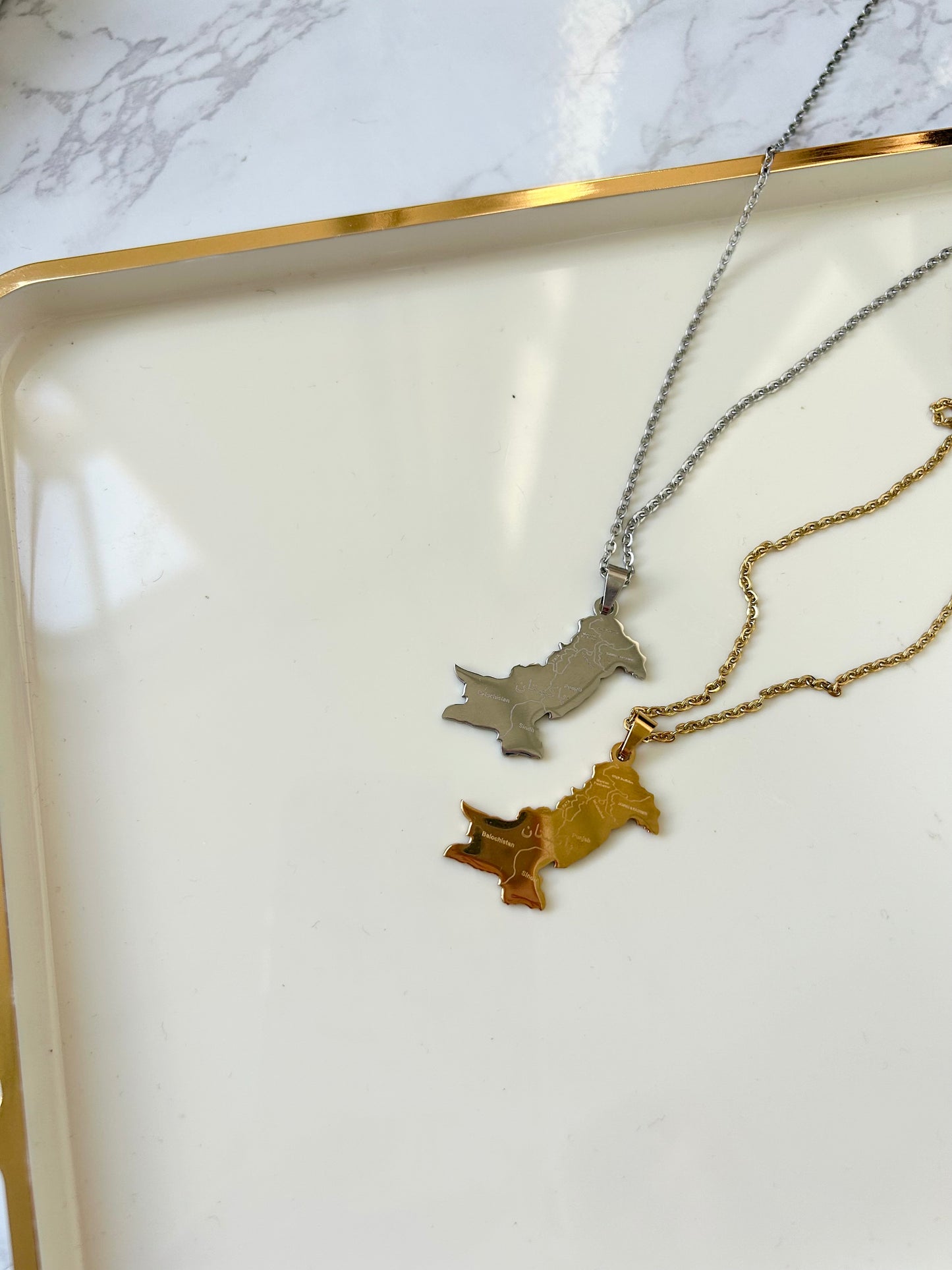 Pakistan Map necklaces