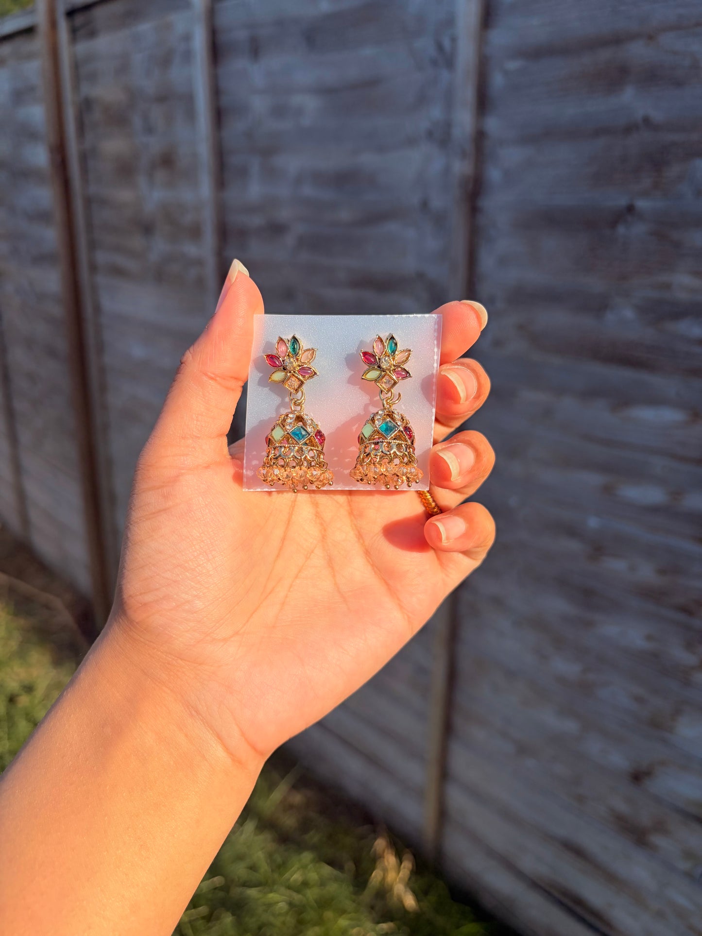 Naila multi mini jhumkas