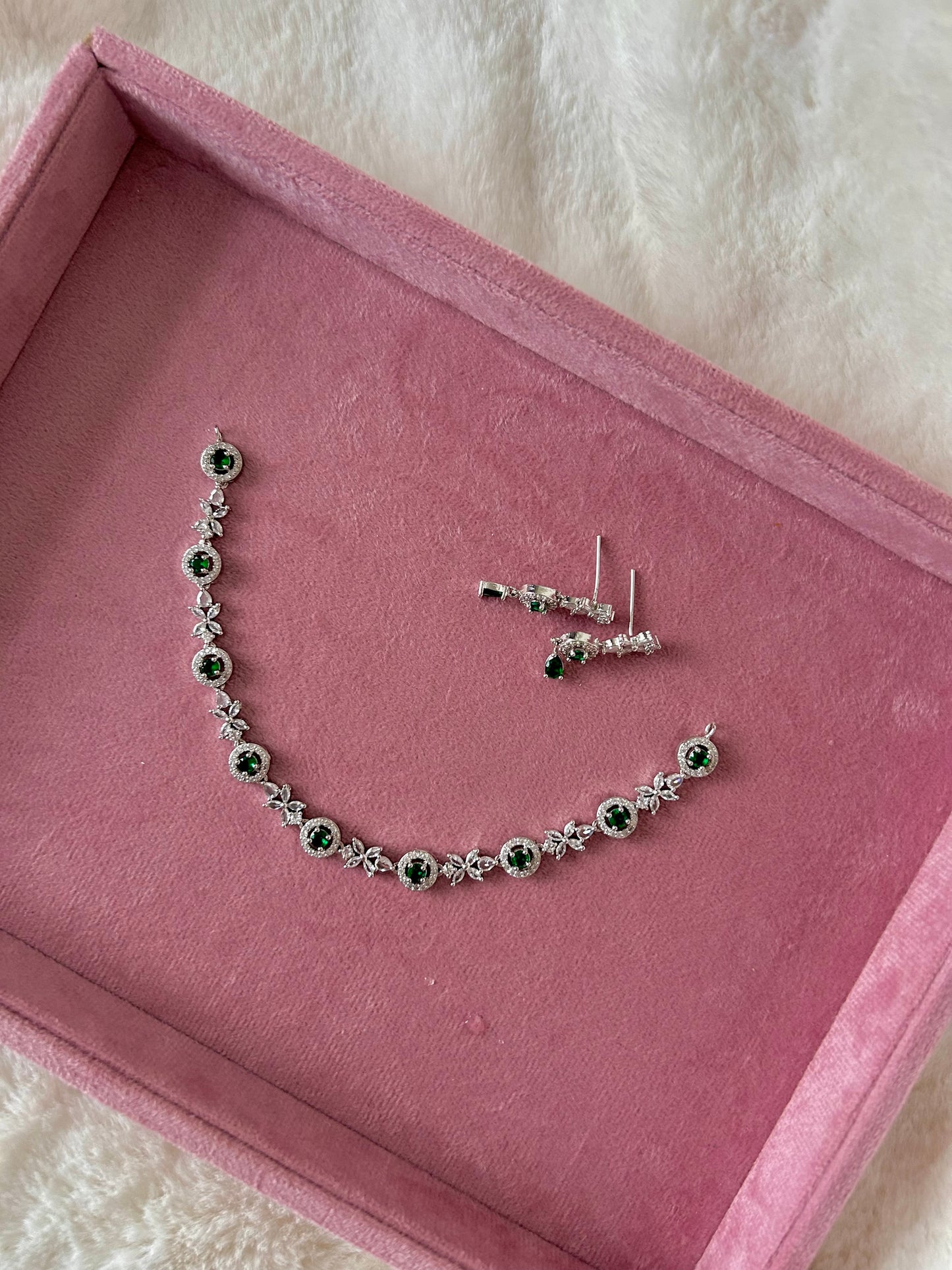 Maryam set ~ Green & Silver