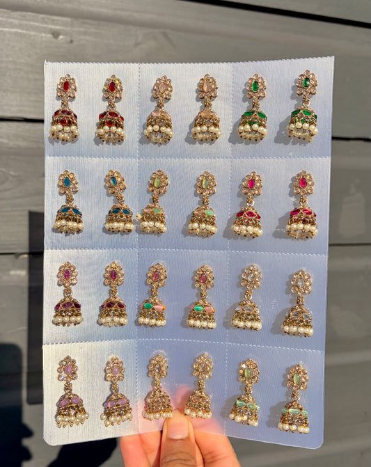 Nadia mini jhumka set