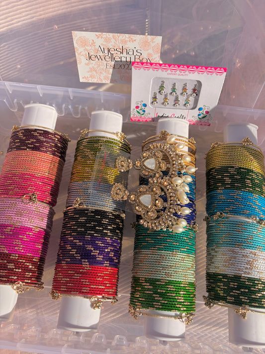 Glitter bangle box gift set