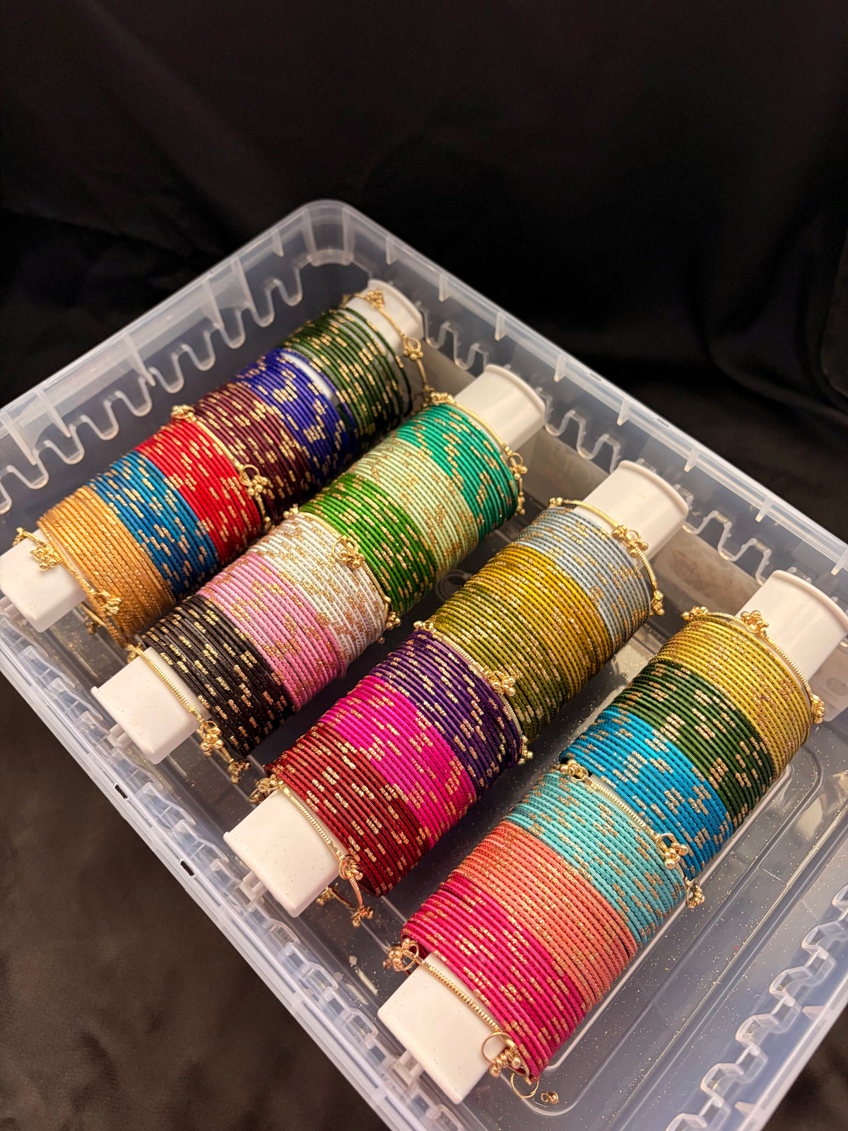 Glitter bangle box gift set